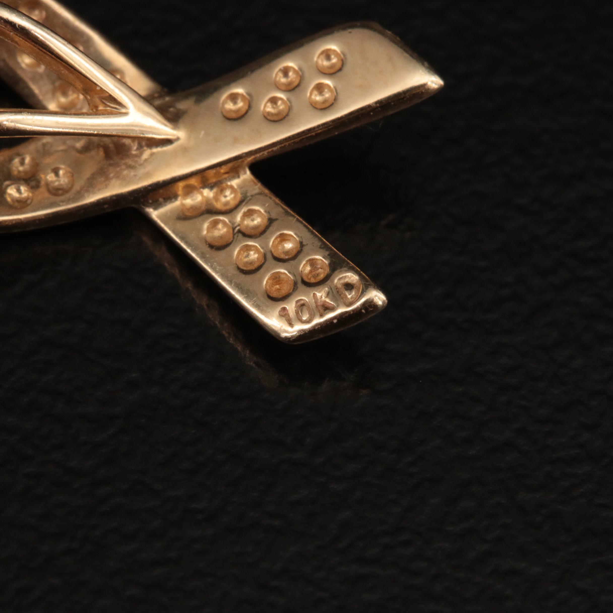 10K Opal and Quartz Doublet Nugget Tie Pin with 10K Diamond Ribbon Pendant