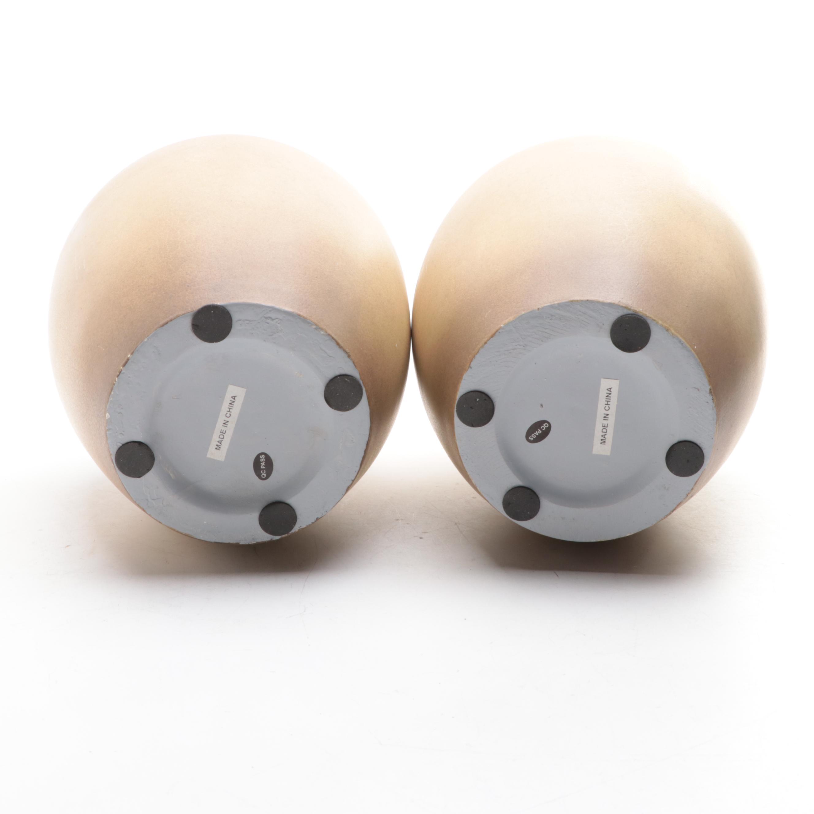 Sinöus Ceramic Vases with Finials by Lam Lee