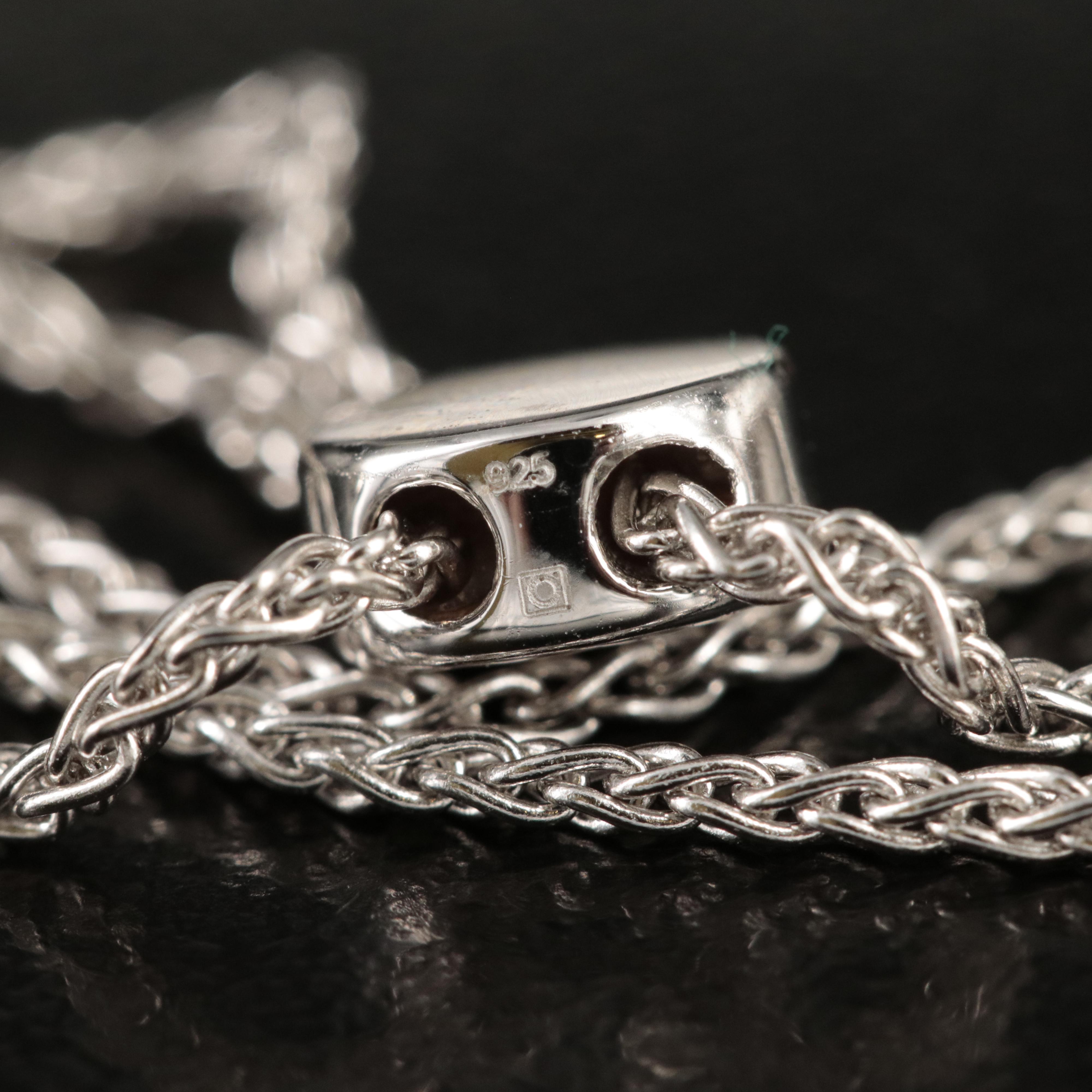 Sterling Diamond Bolo Bracelet