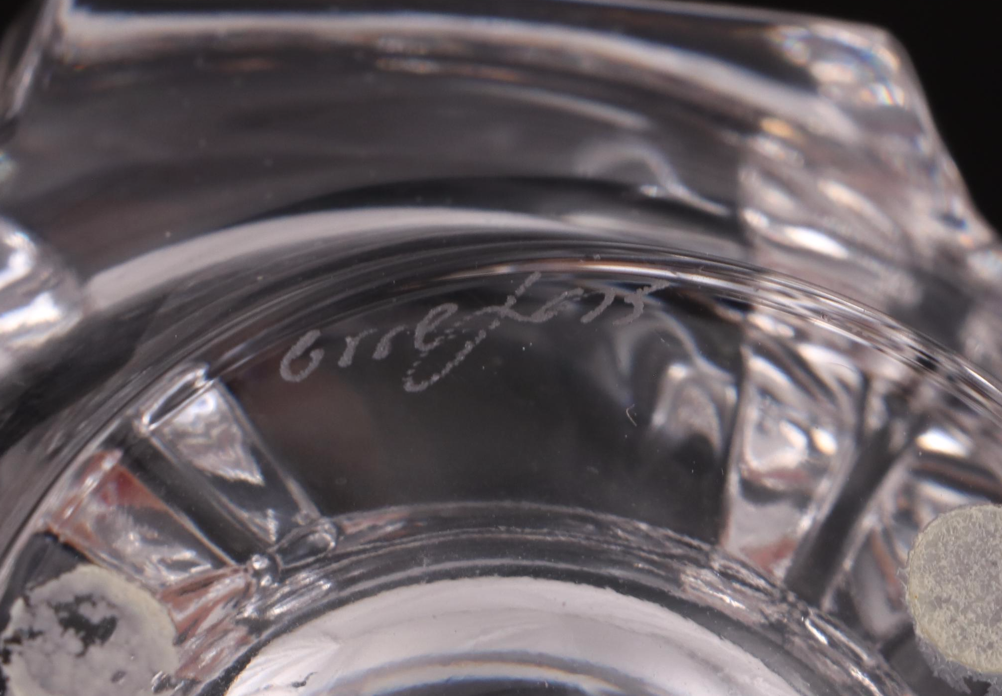 Orrefors "Corona" Bowls and Crystal Clock