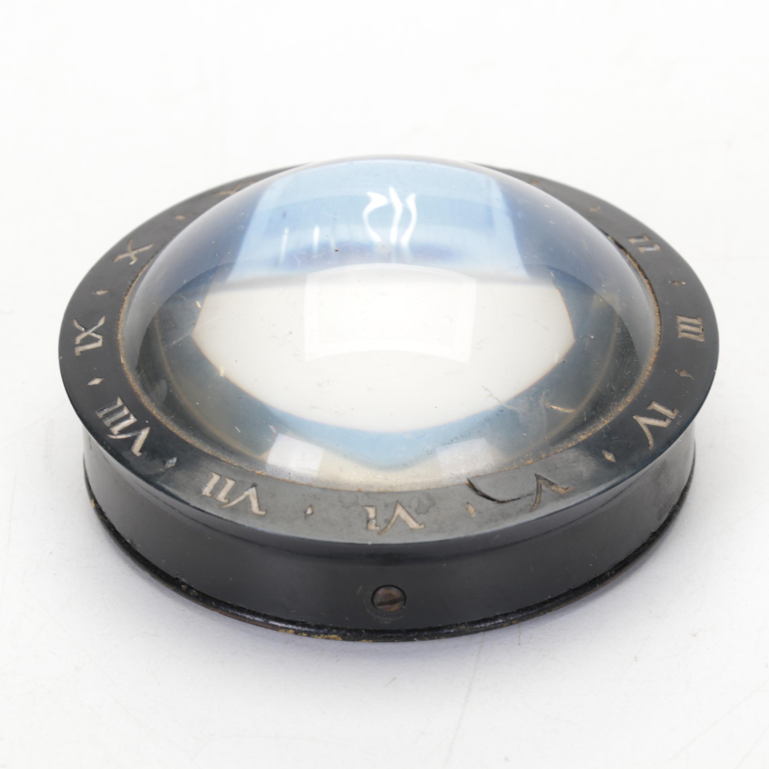 Westclox Earth, Moon and Stars Paperweight Clock, 1930s