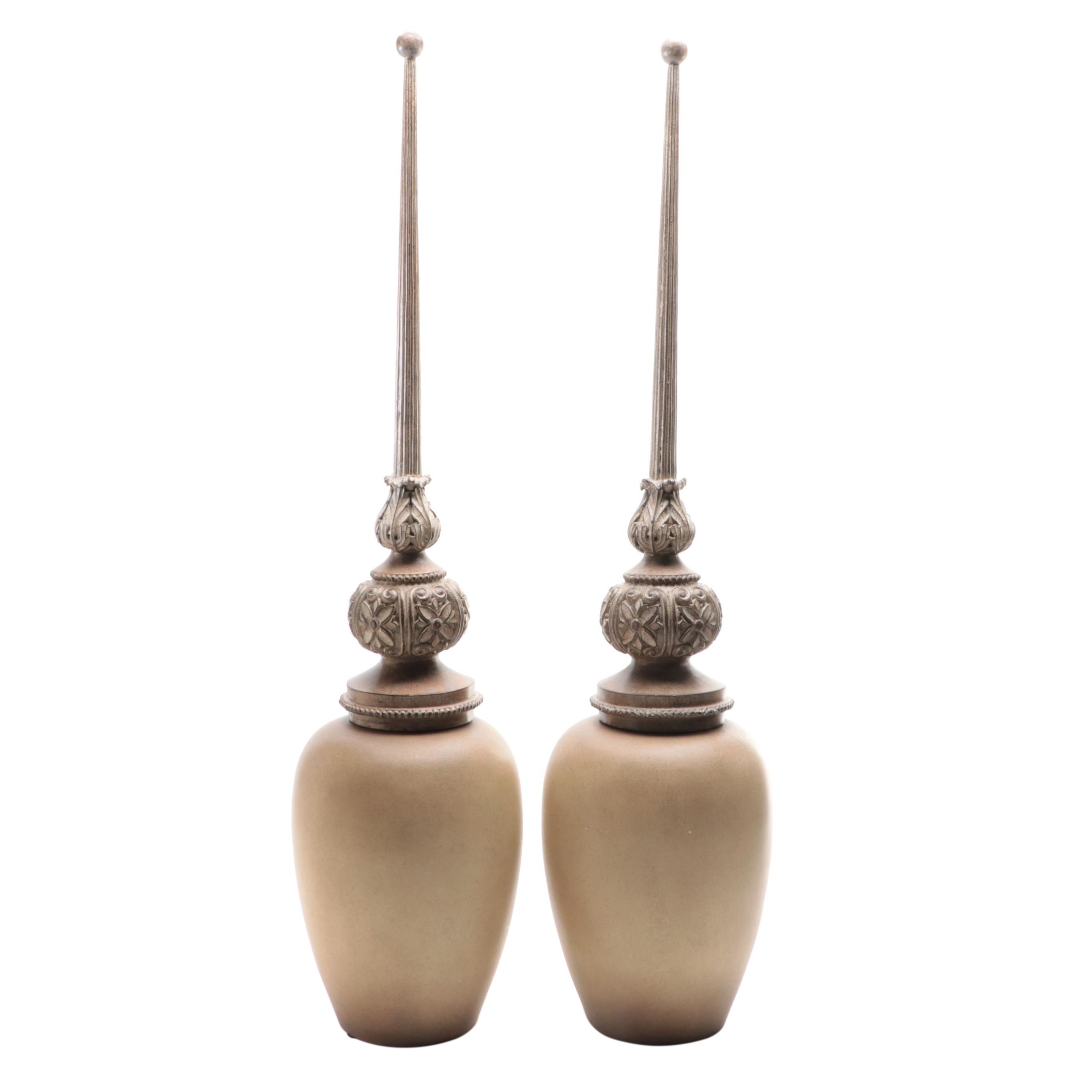 Sinöus Ceramic Vases with Finials by Lam Lee