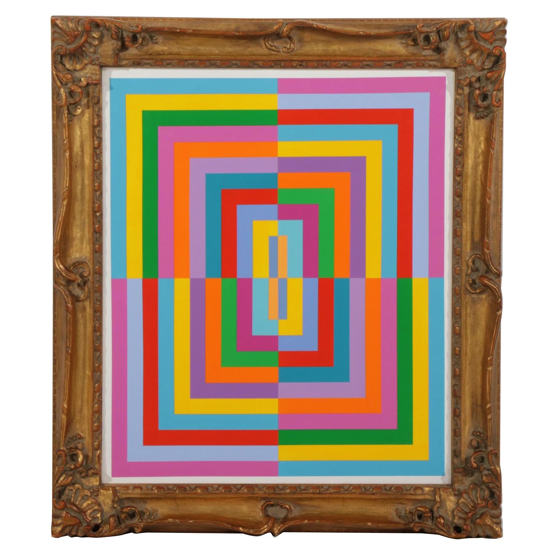 deSanto Op Art Acrylic Painting "Klasiko," 2023