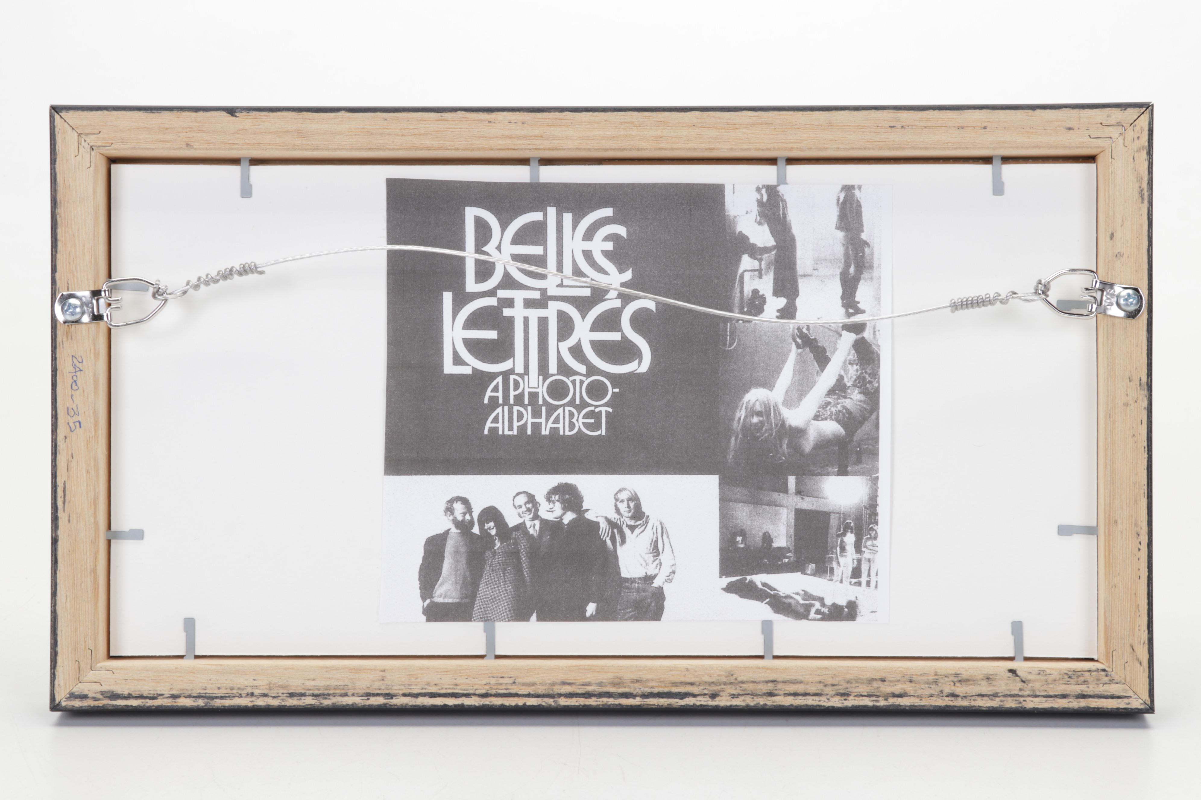 Posed Nudes Offset Lithographs From "Belles Lettres: A Photo-Alphabet," 1971