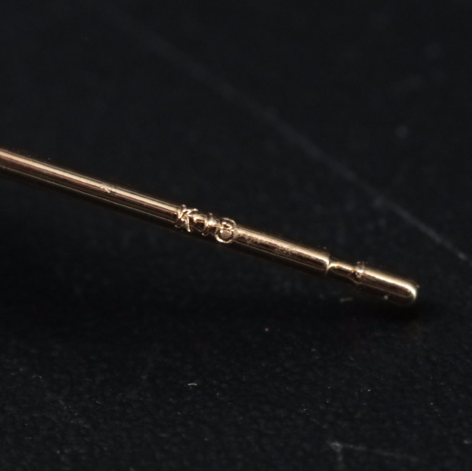 18K Green Apatite Stud Earrings