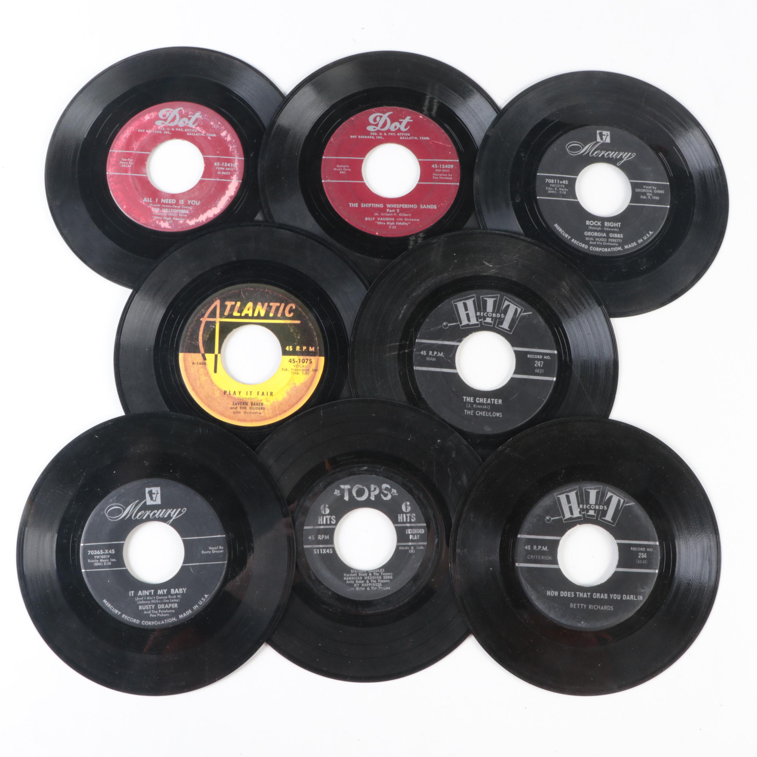 Everly Brothers, Connie Francis, Carl Perkins and Other 45 Records