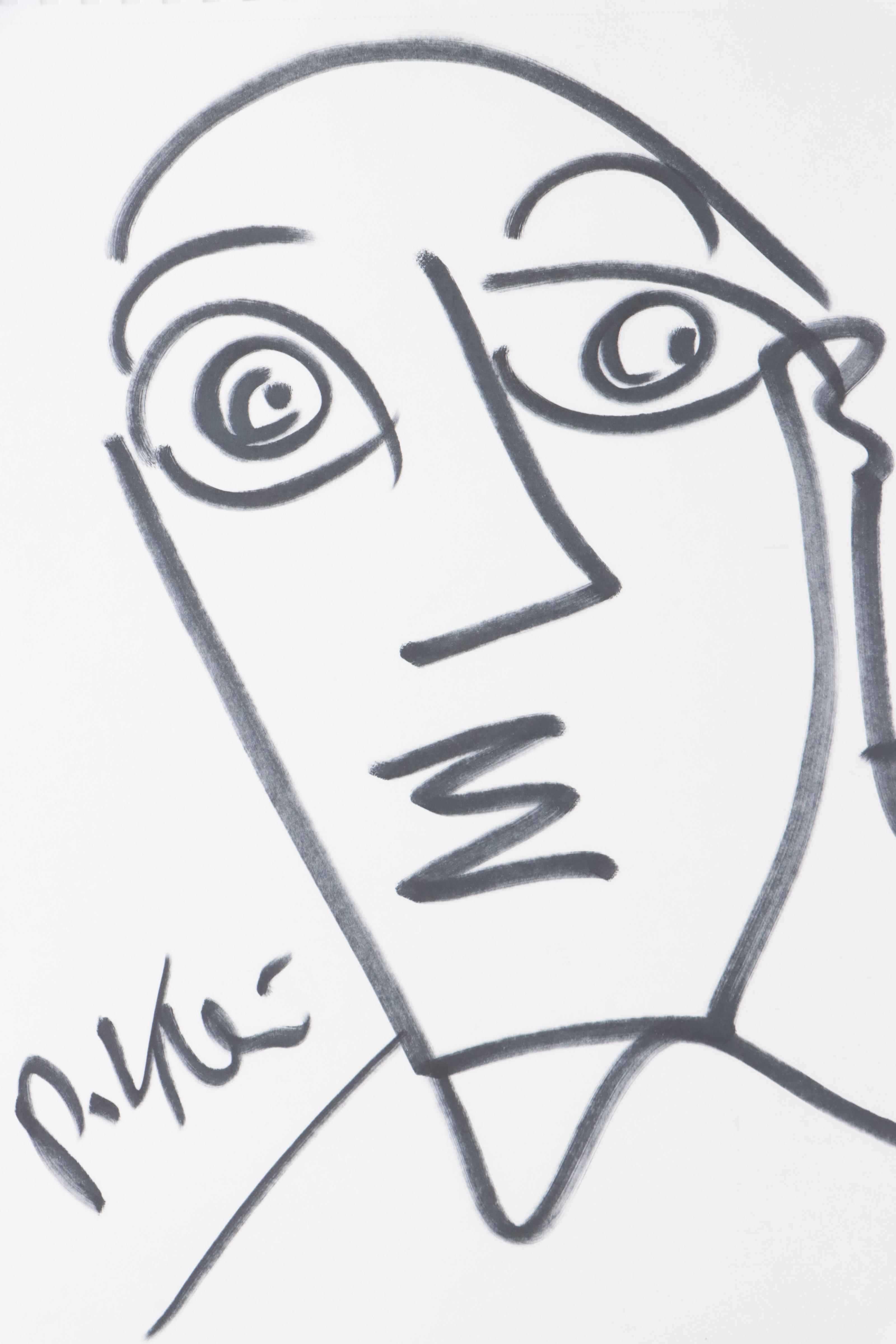 Peter Keil Abstract Ink Portraits