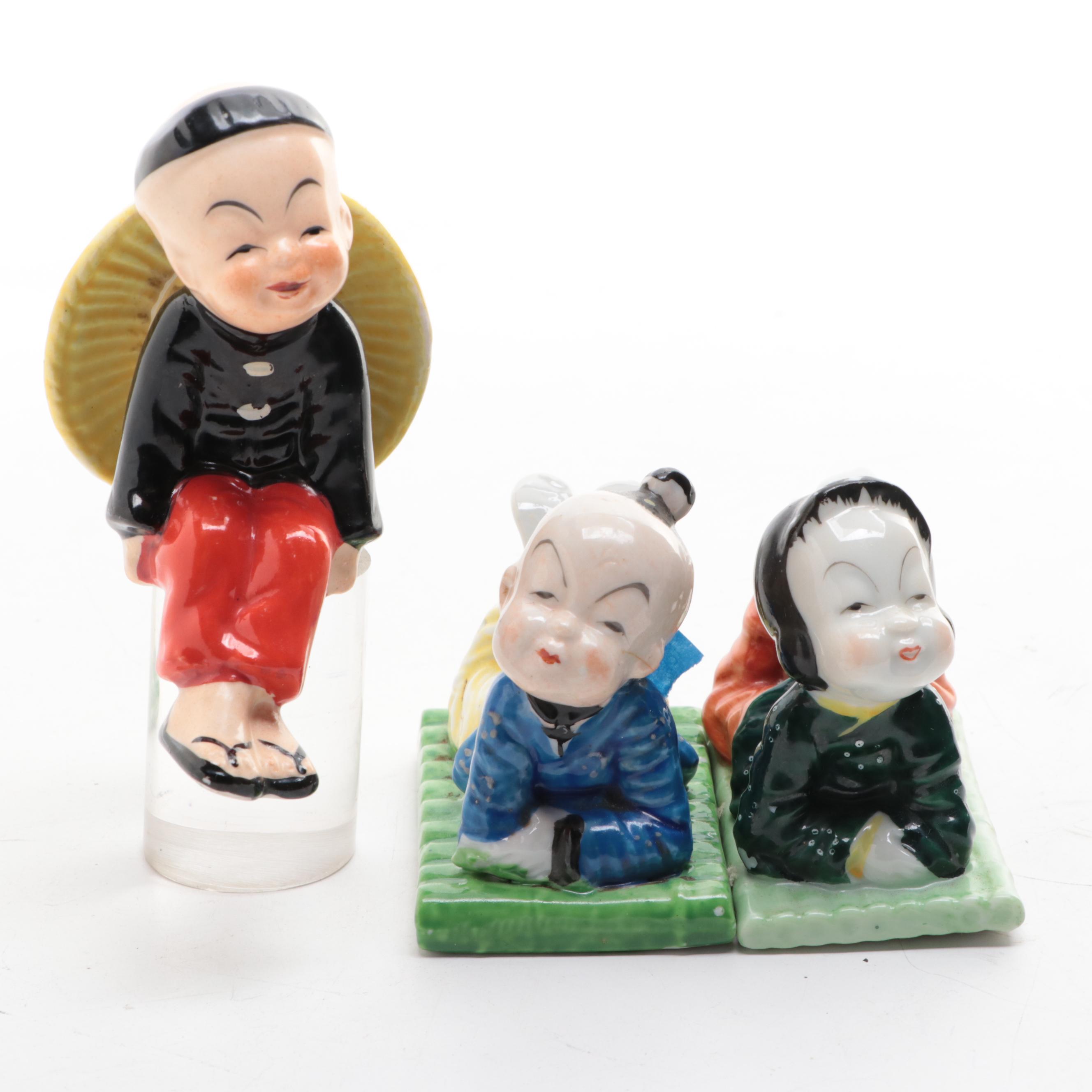 Napco and Other Japanese Made Porcelain Children Figurines, Mid-20th C.