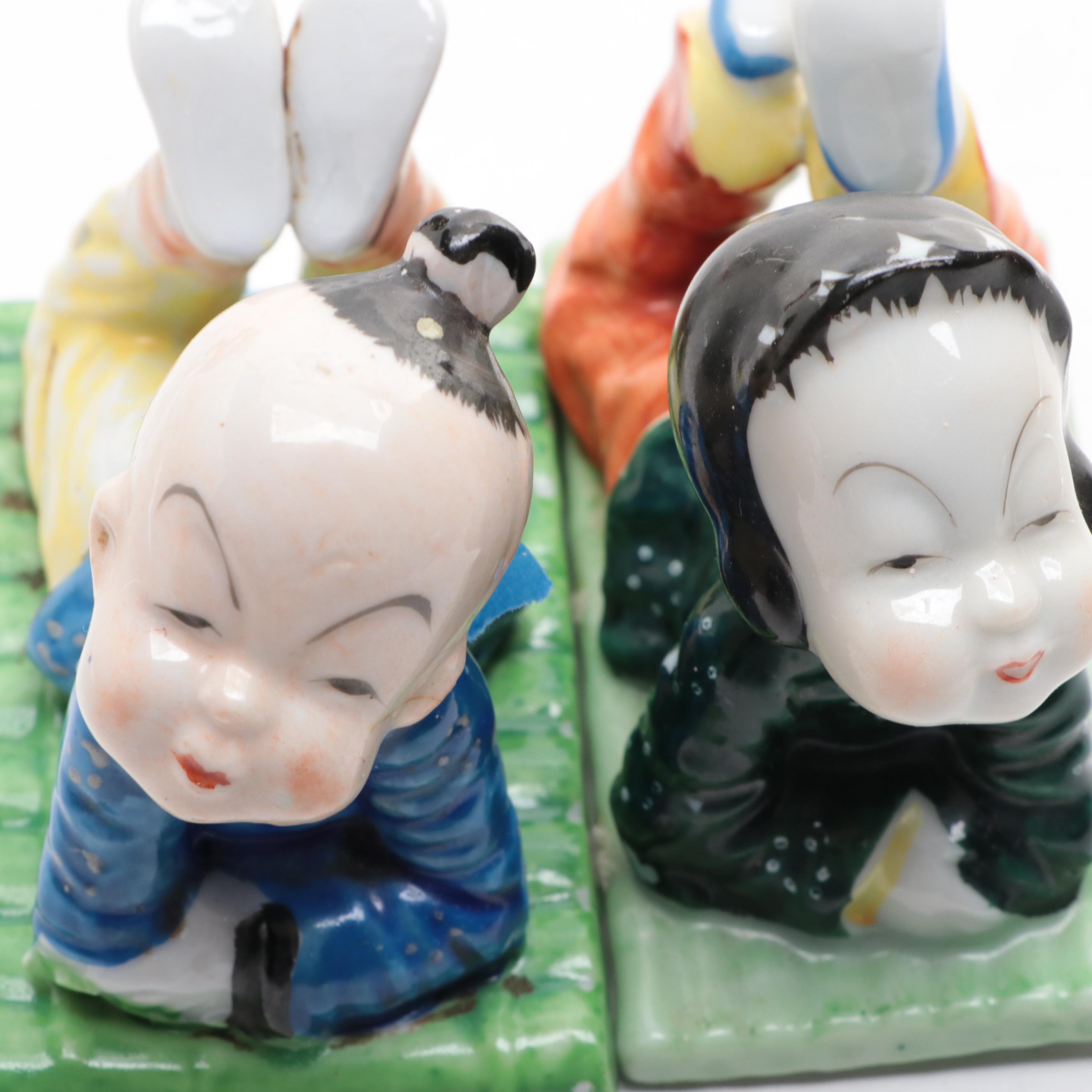Napco and Other Japanese Made Porcelain Children Figurines, Mid-20th C.