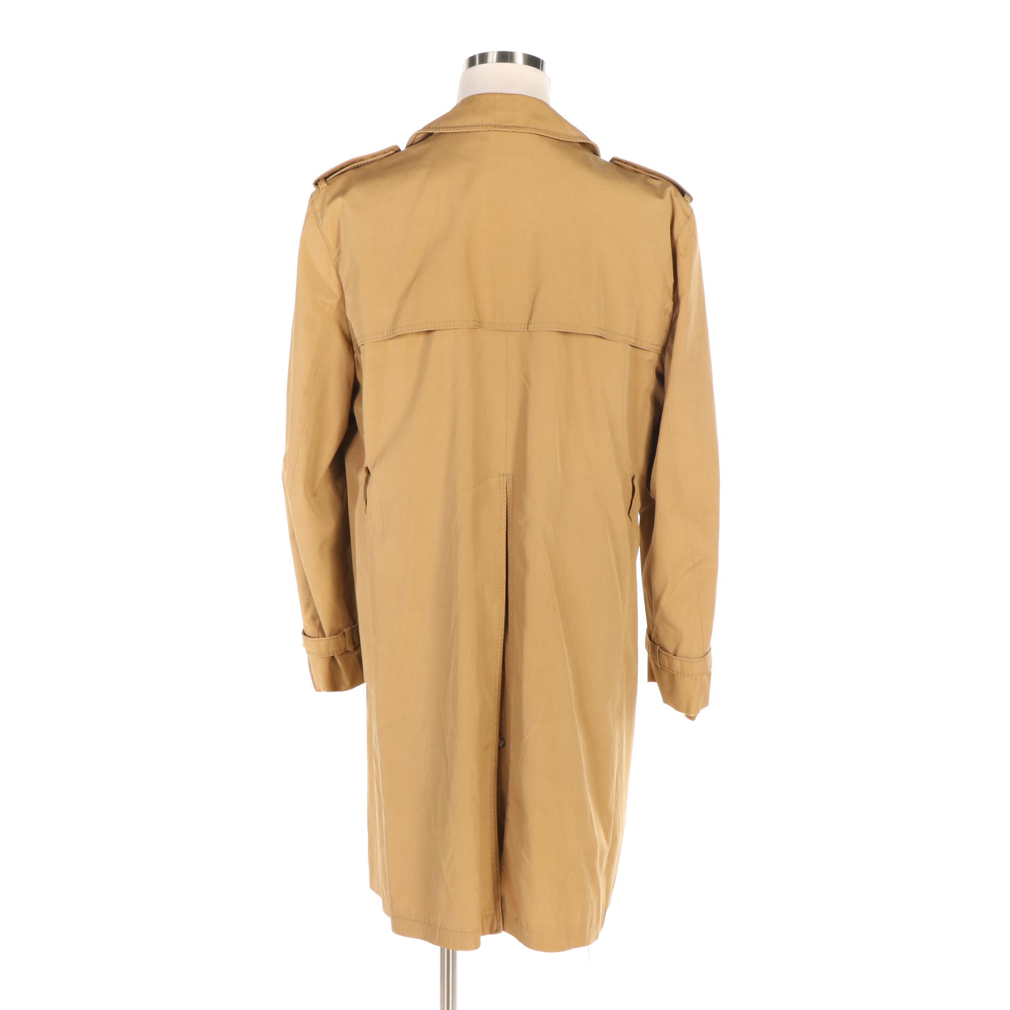 Men's Double-Breasted Trench Coat