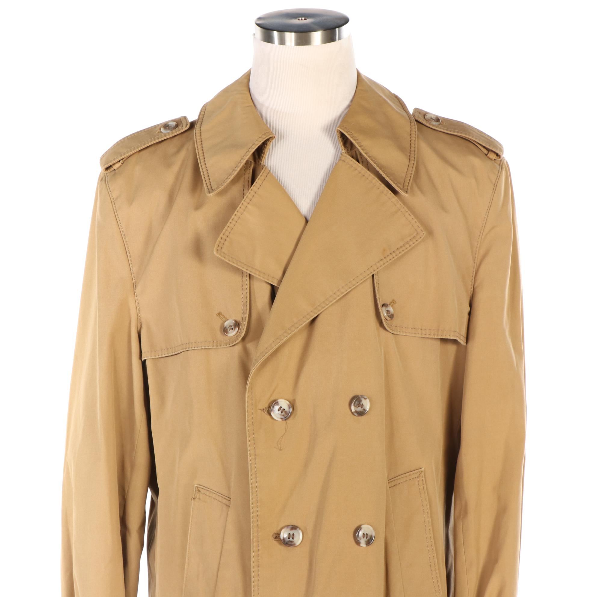 Men's Double-Breasted Trench Coat