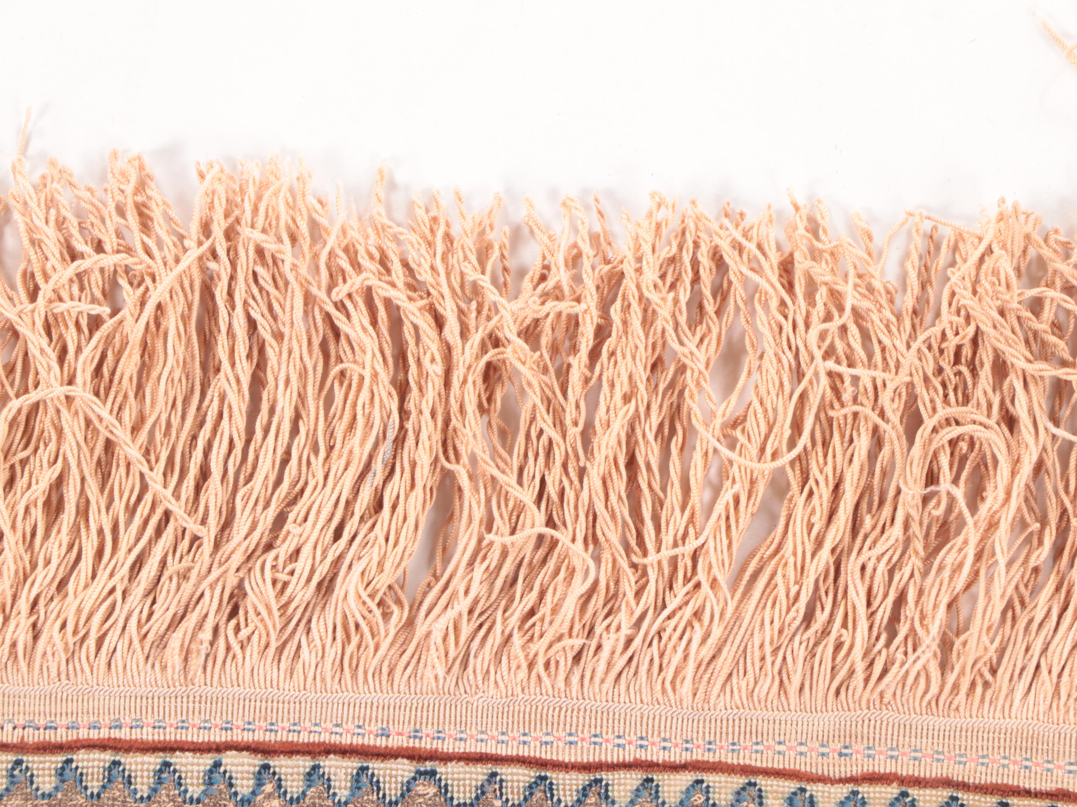 1'11 x 3'9 Hand-Knotted Turkish Kayseri Silk Prayer Rug