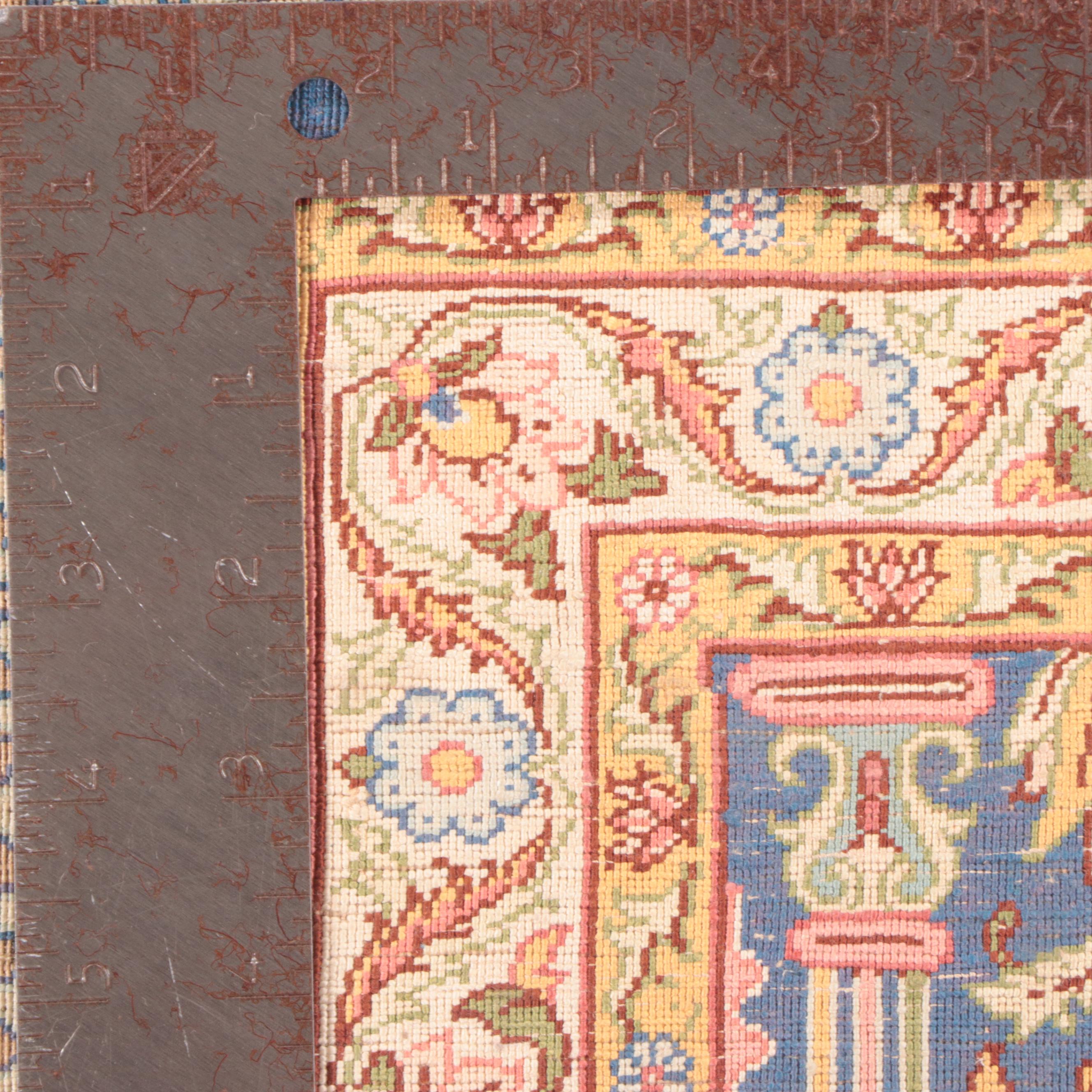 1'11 x 3'9 Hand-Knotted Turkish Kayseri Silk Prayer Rug