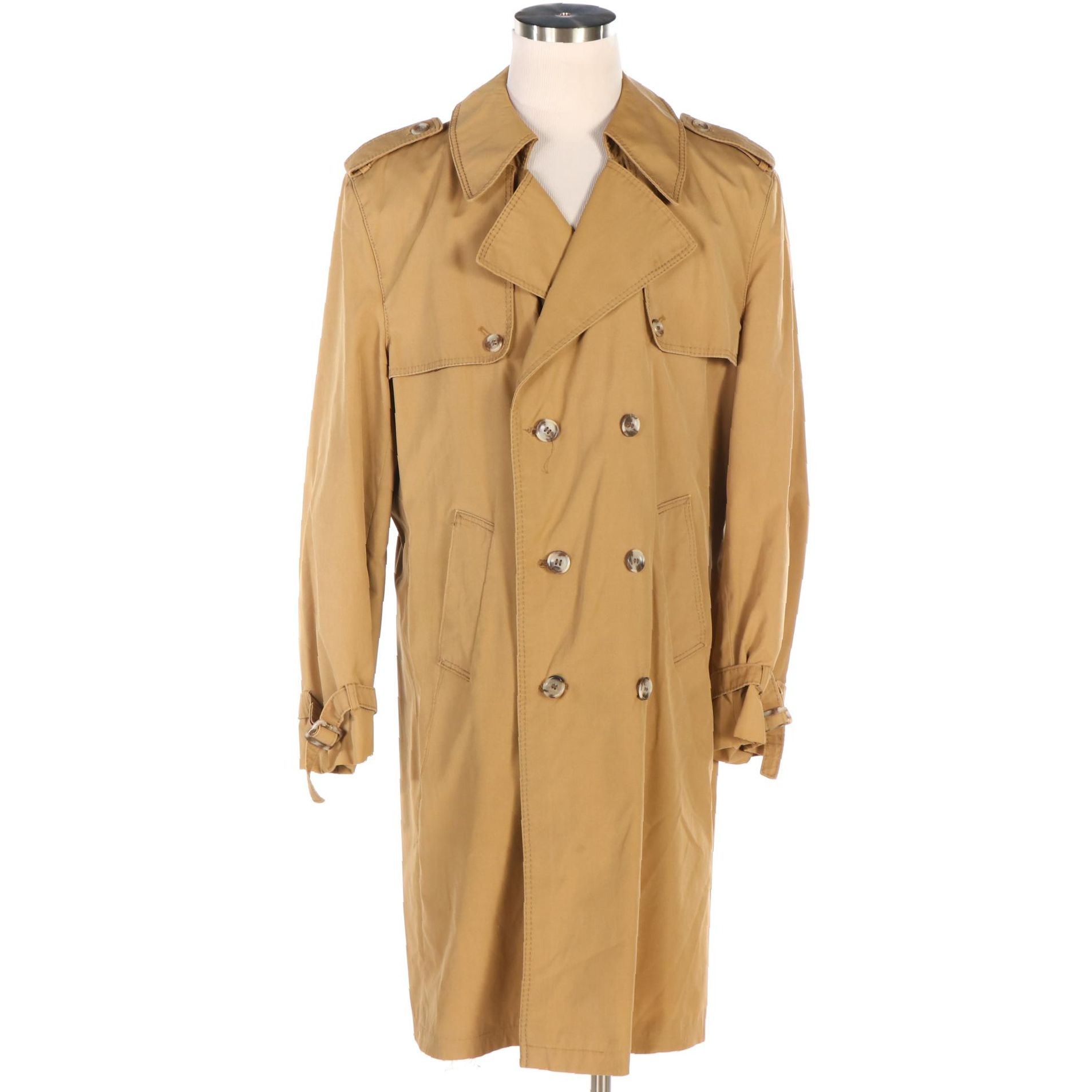 Men's Double-Breasted Trench Coat