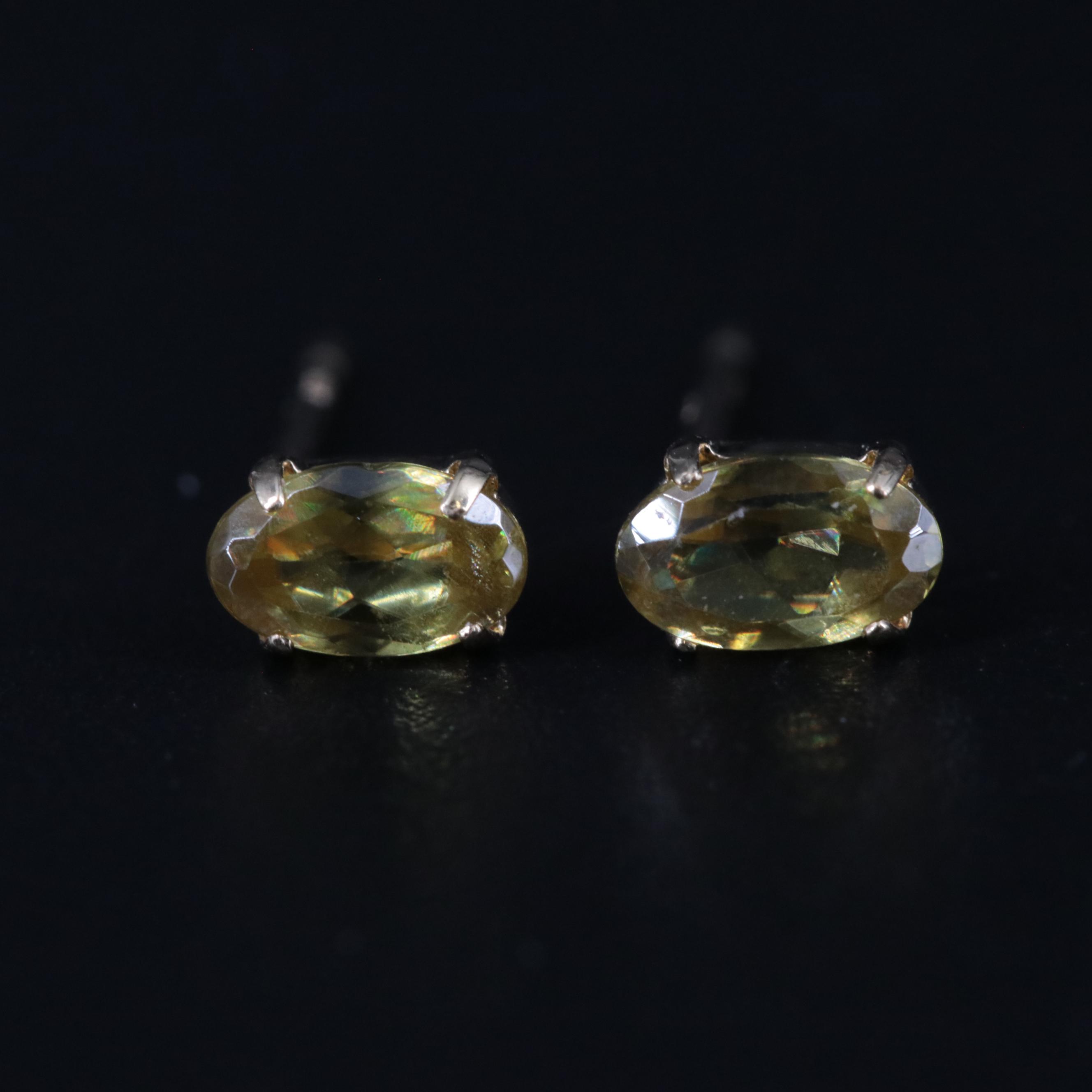 18K 0.60 CTW Sphene Earrings