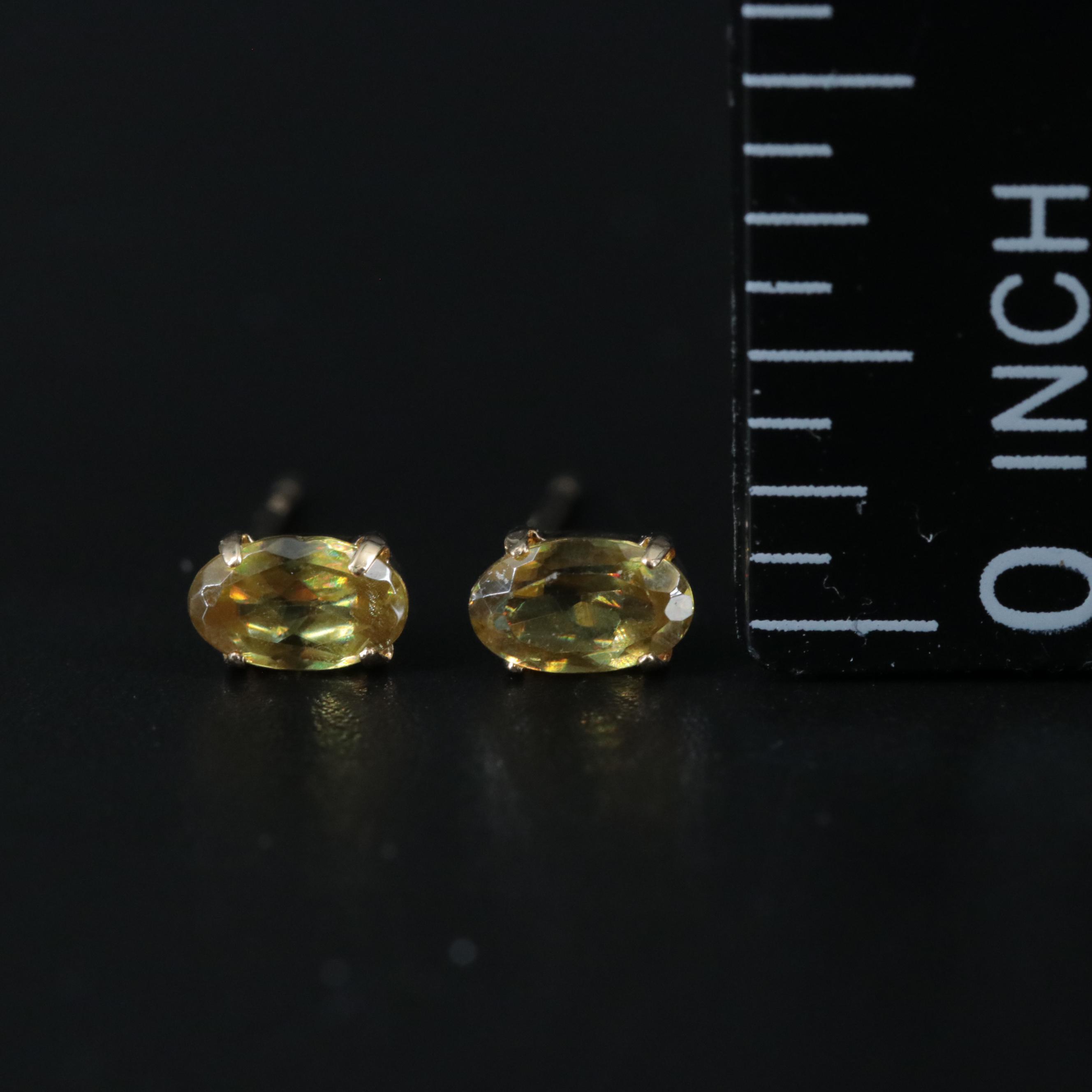 18K 0.60 CTW Sphene Earrings