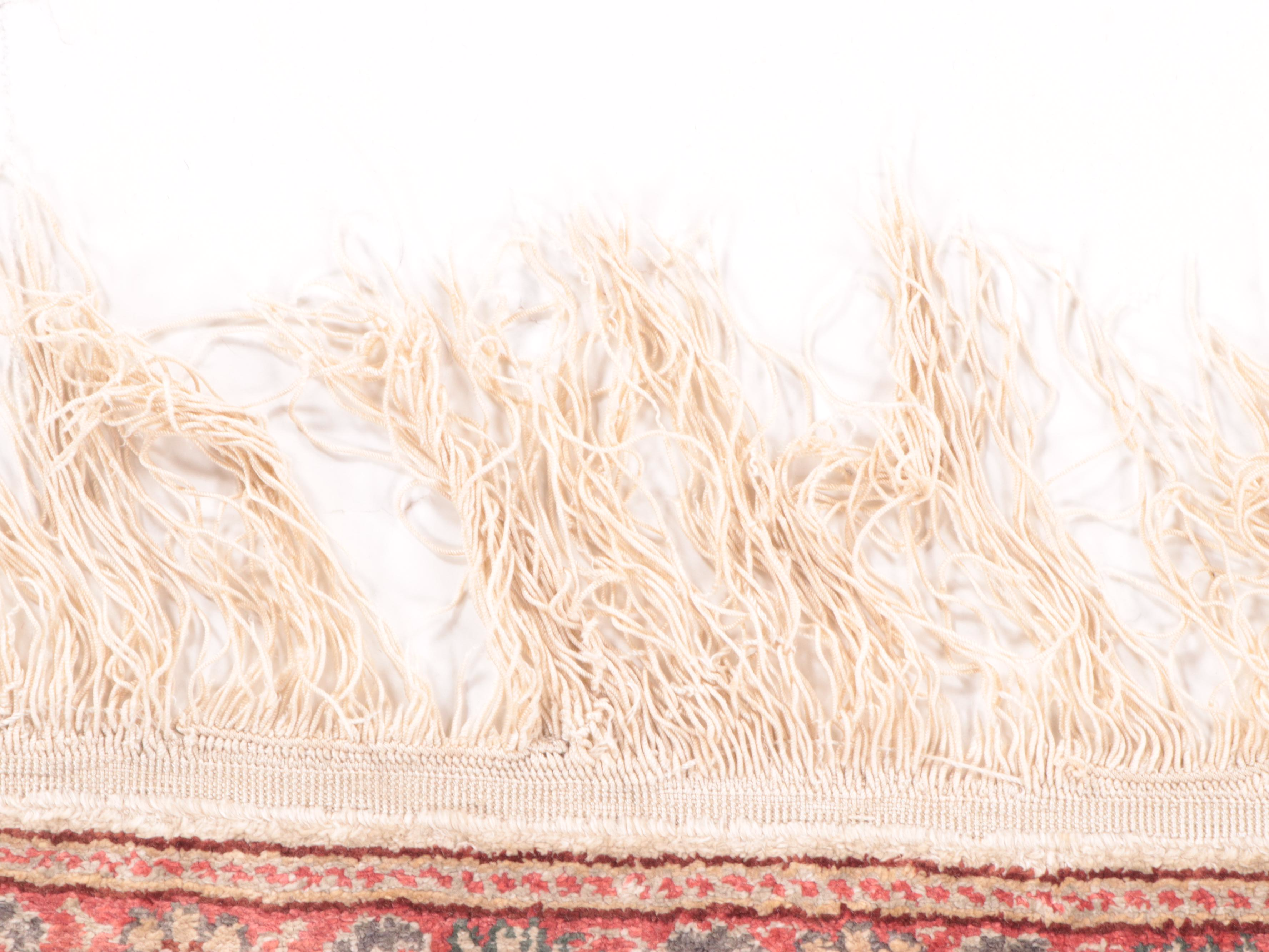 3'1 x 5'4 Hand-Knotted Turkish Hereke Silk Area Rug