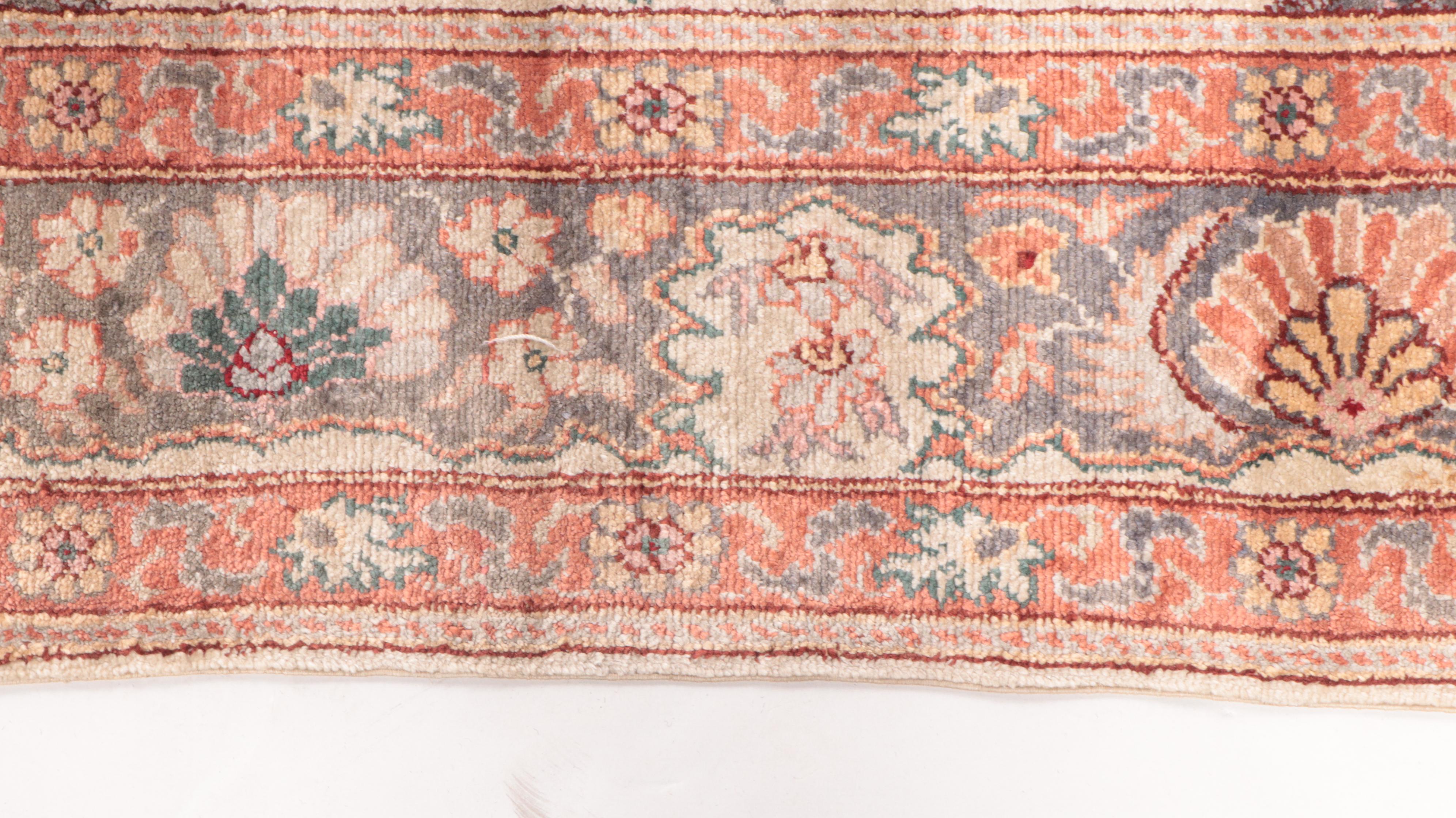 3'1 x 5'4 Hand-Knotted Turkish Hereke Silk Area Rug