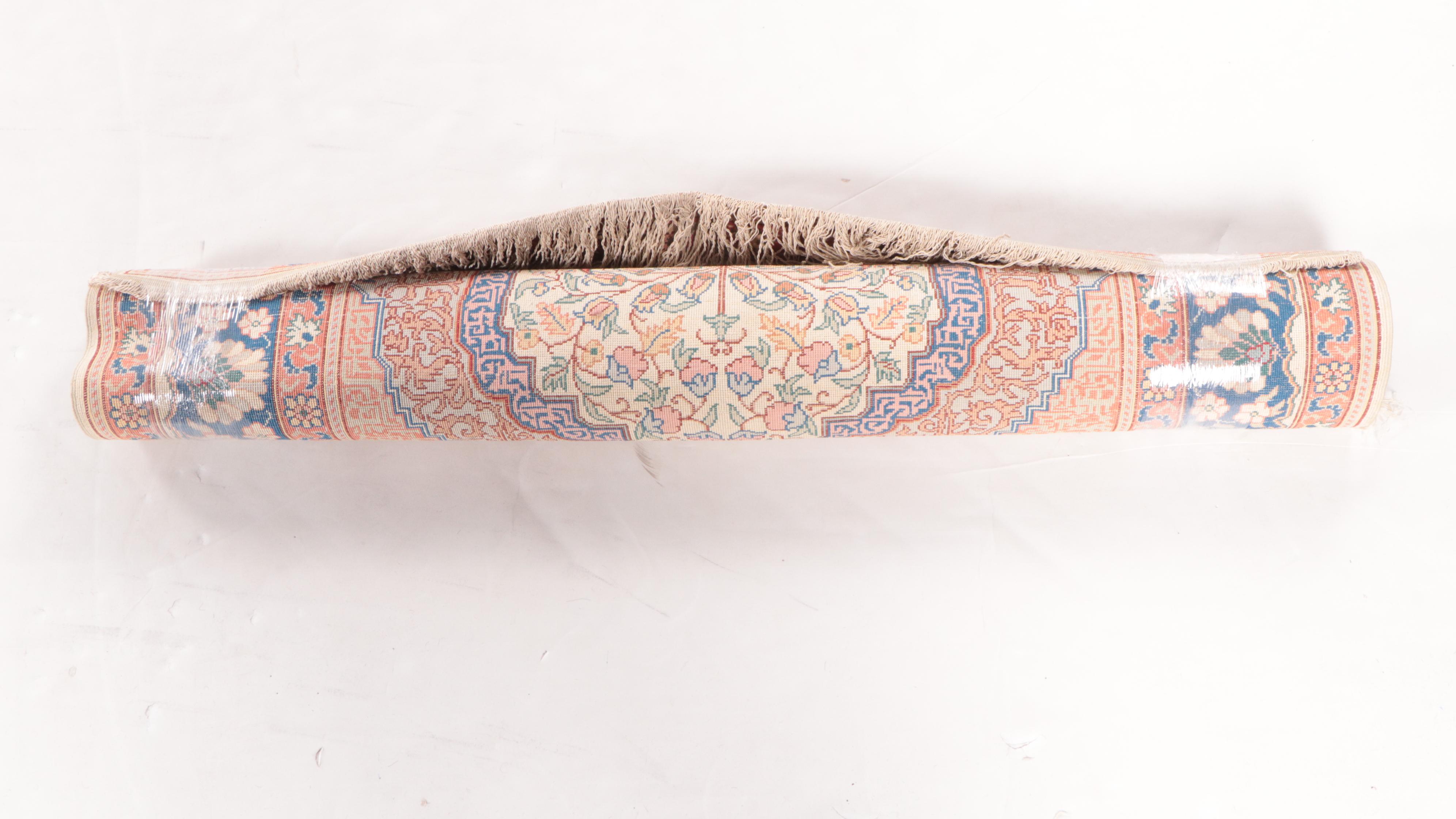 3'1 x 5'4 Hand-Knotted Turkish Hereke Silk Area Rug