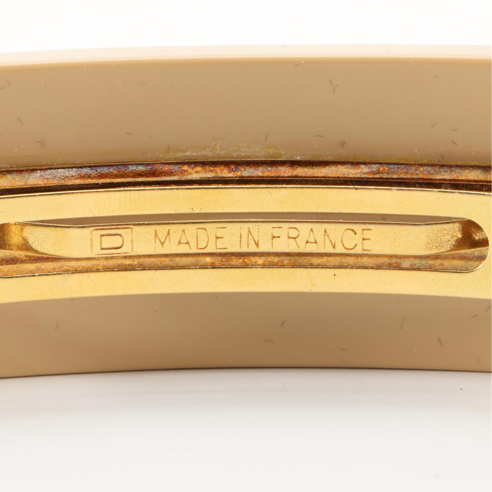 Chanel CC Polka Dot Hair Clip with Box