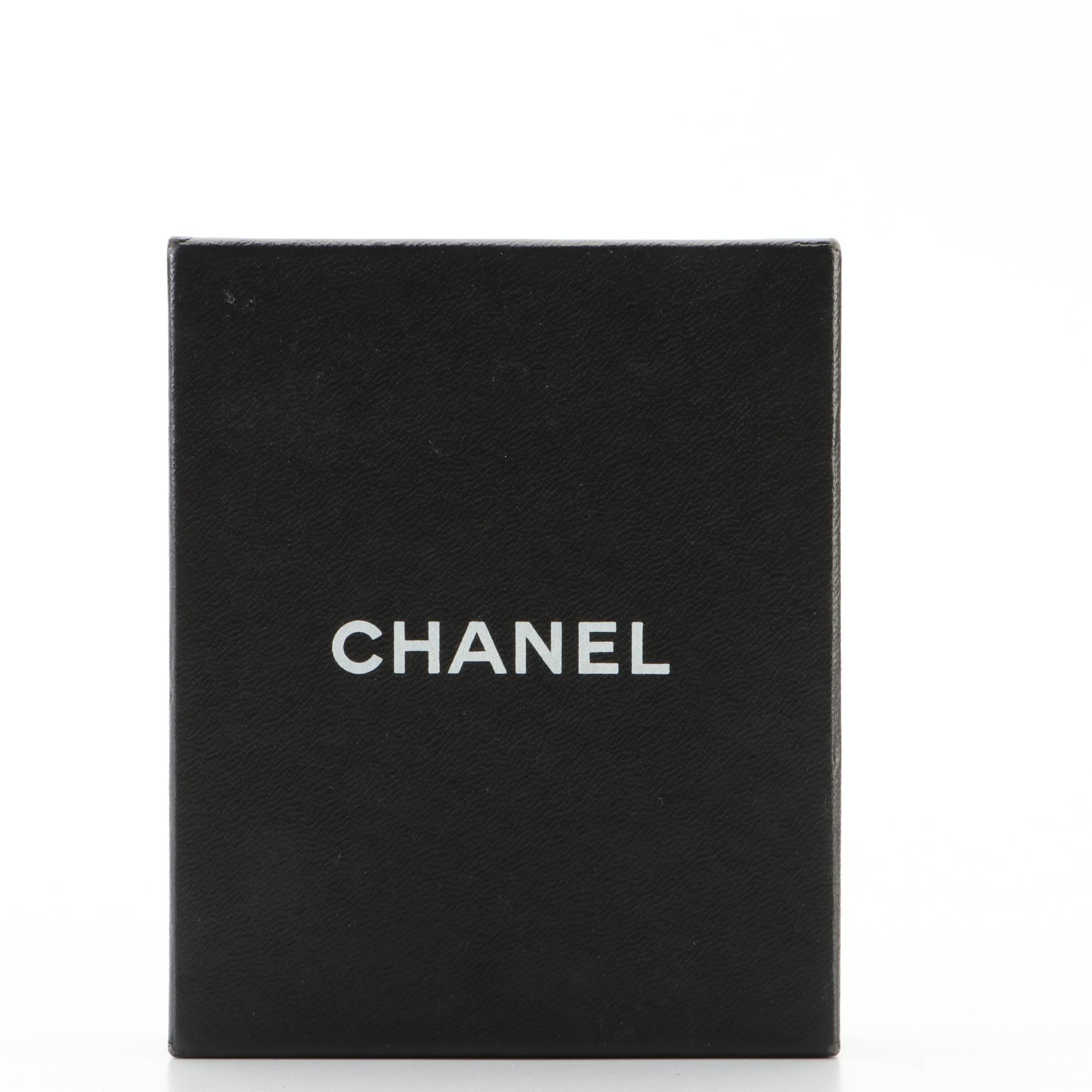 Chanel CC Polka Dot Hair Clip with Box