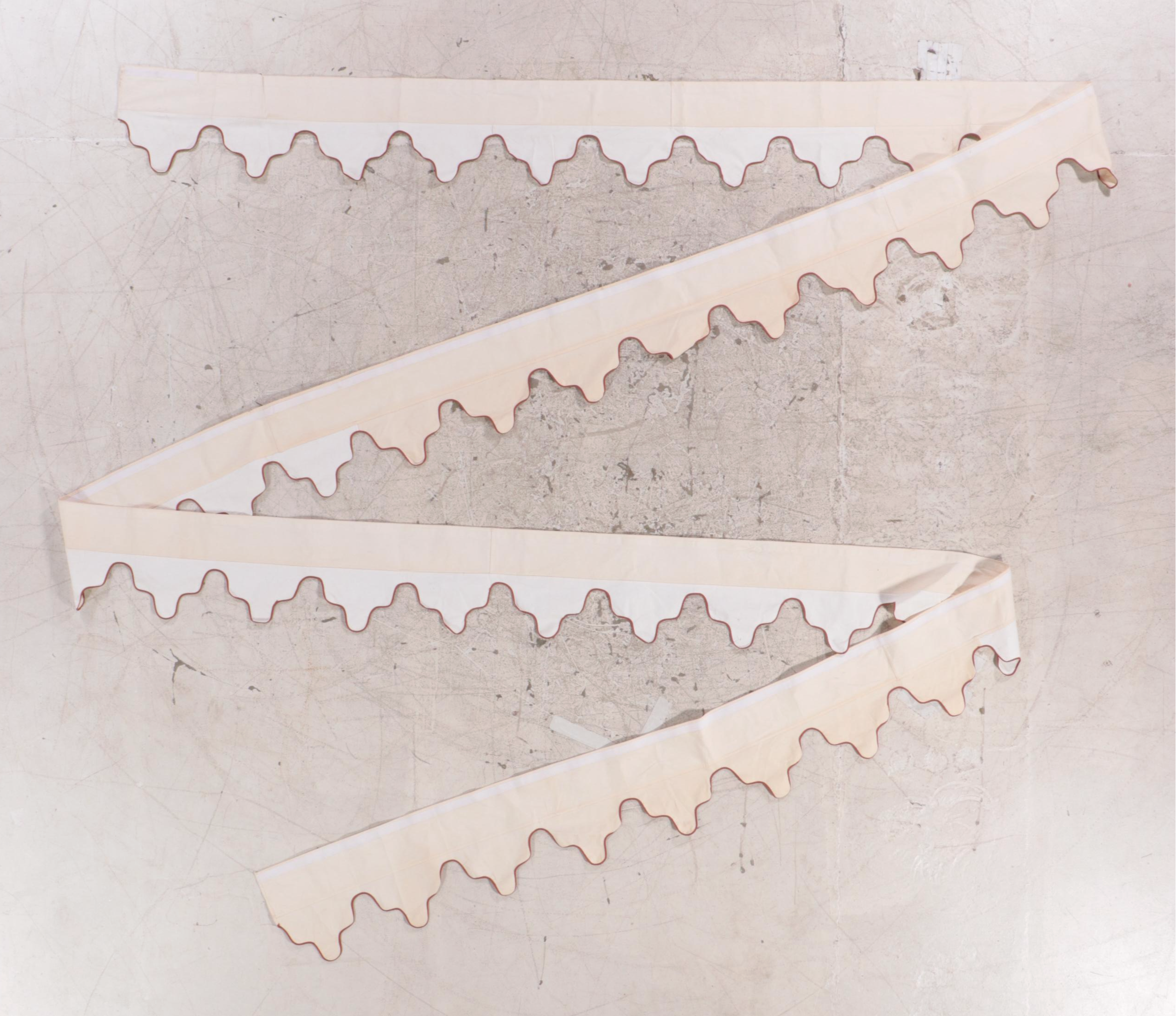 Square Canopy Cover With Scrolling Fringe