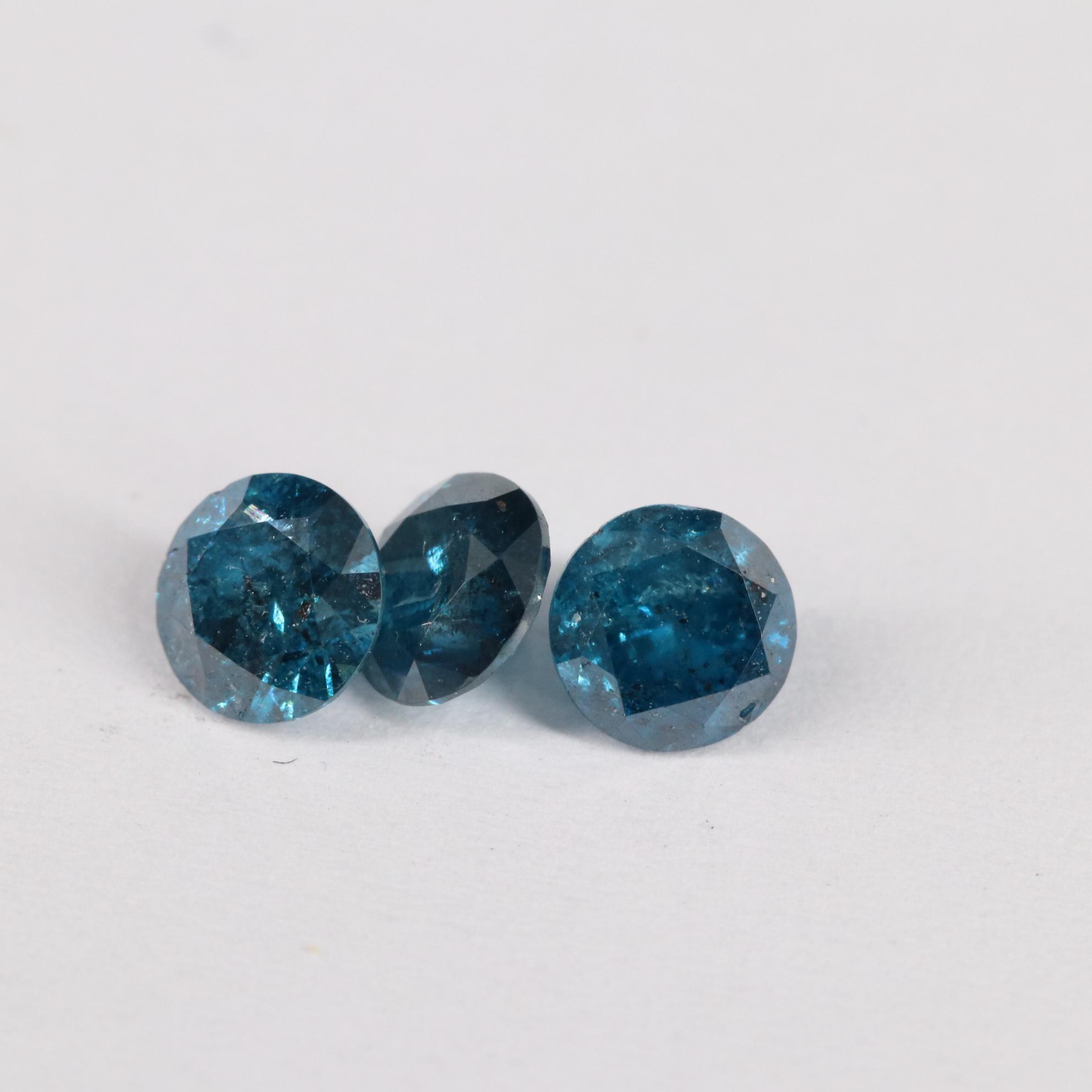 Loose 1.10 CTW Blue Diamond