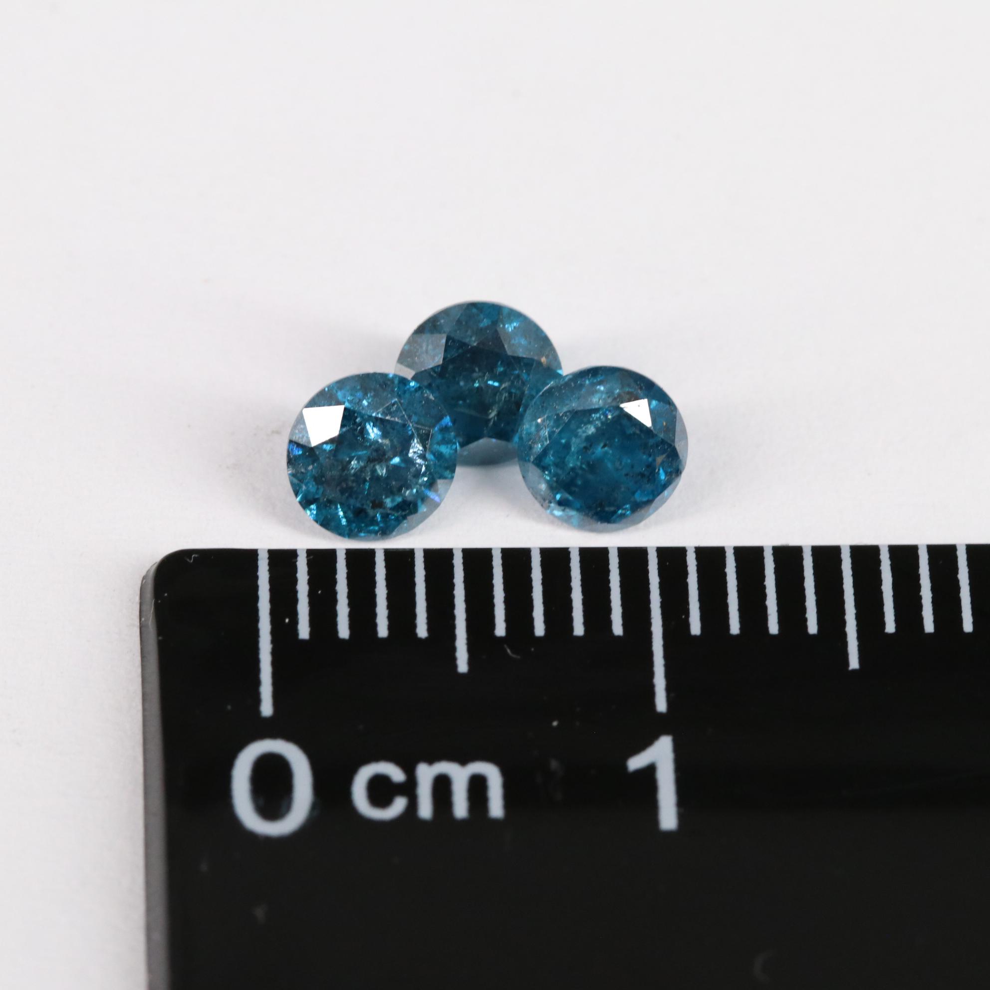 Loose 1.10 CTW Blue Diamond