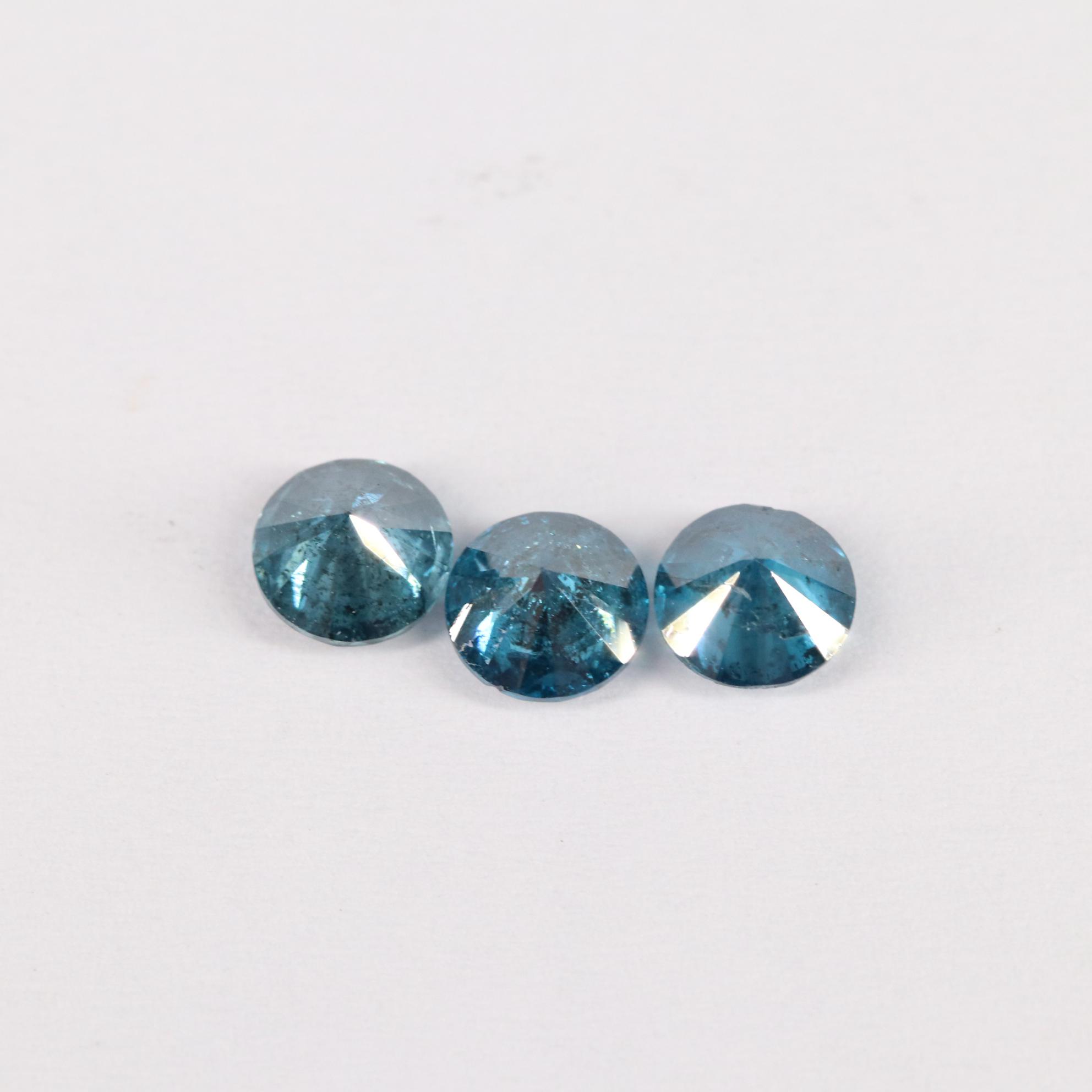 Loose 1.10 CTW Blue Diamond