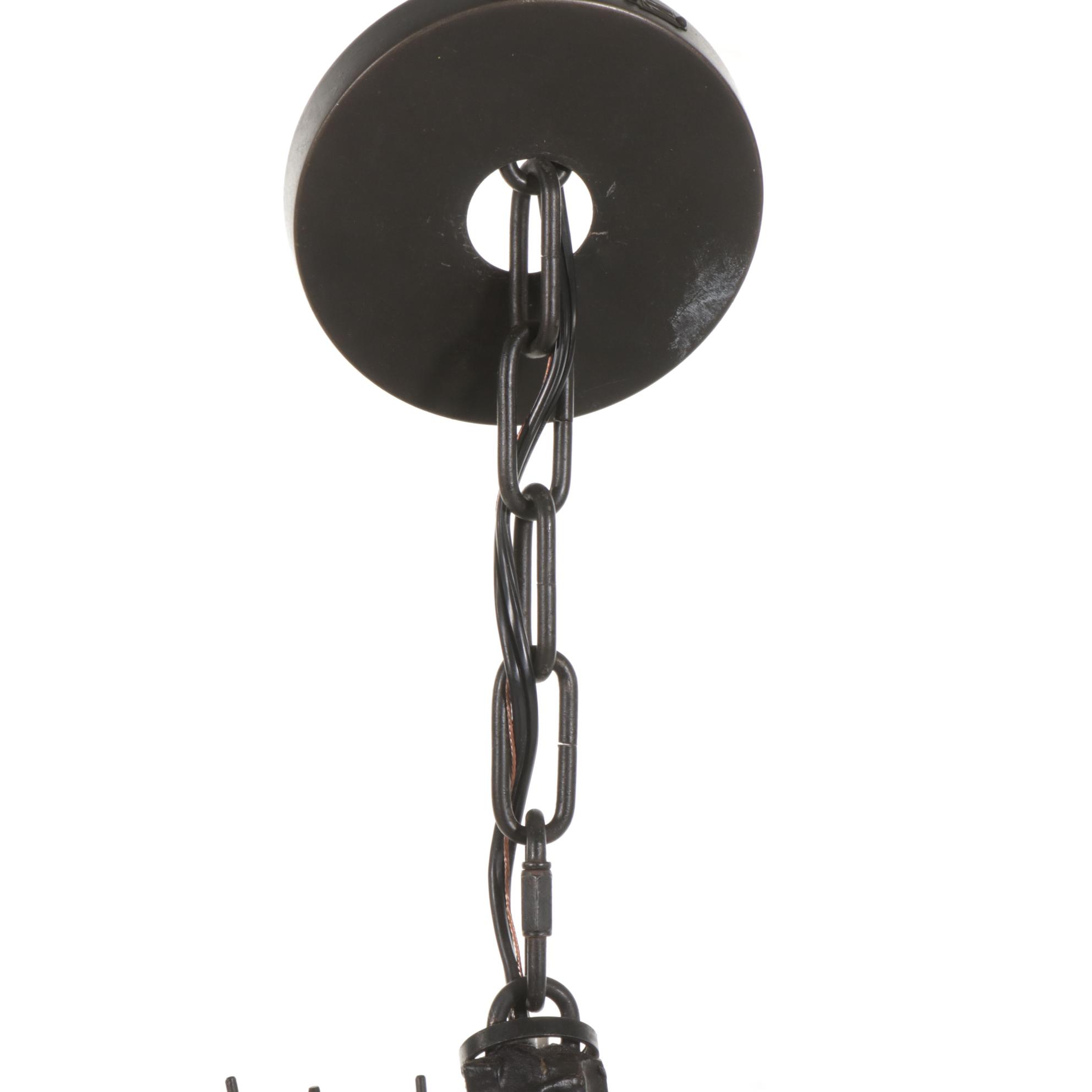 Visual Comfort "Strada" Sputnik Style Chandelier in Aged Iron Finish