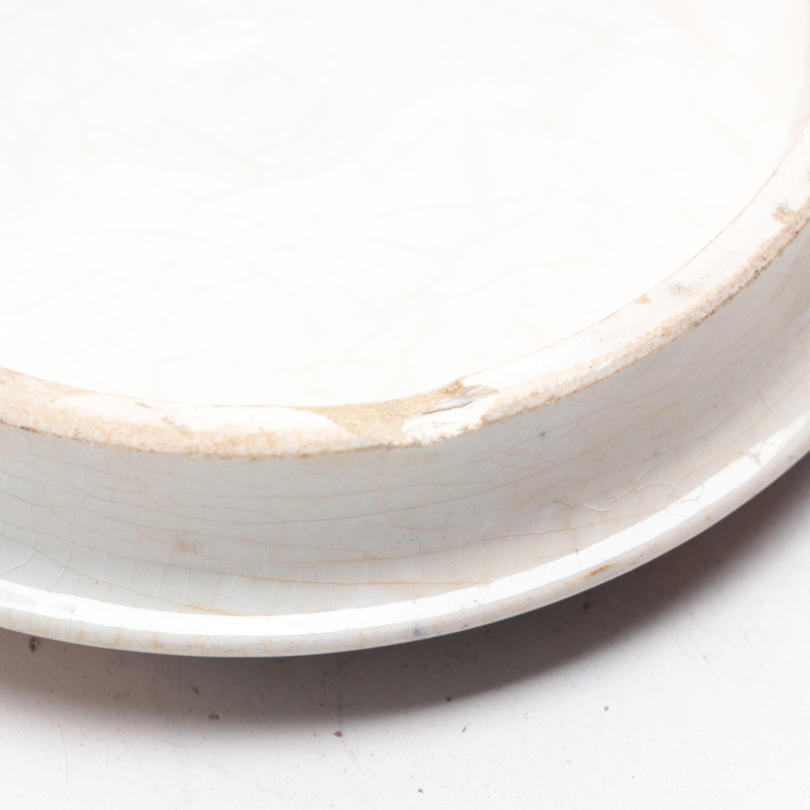 Prattware Pot Lids Depicting Pastoral Scenes, 19th Century