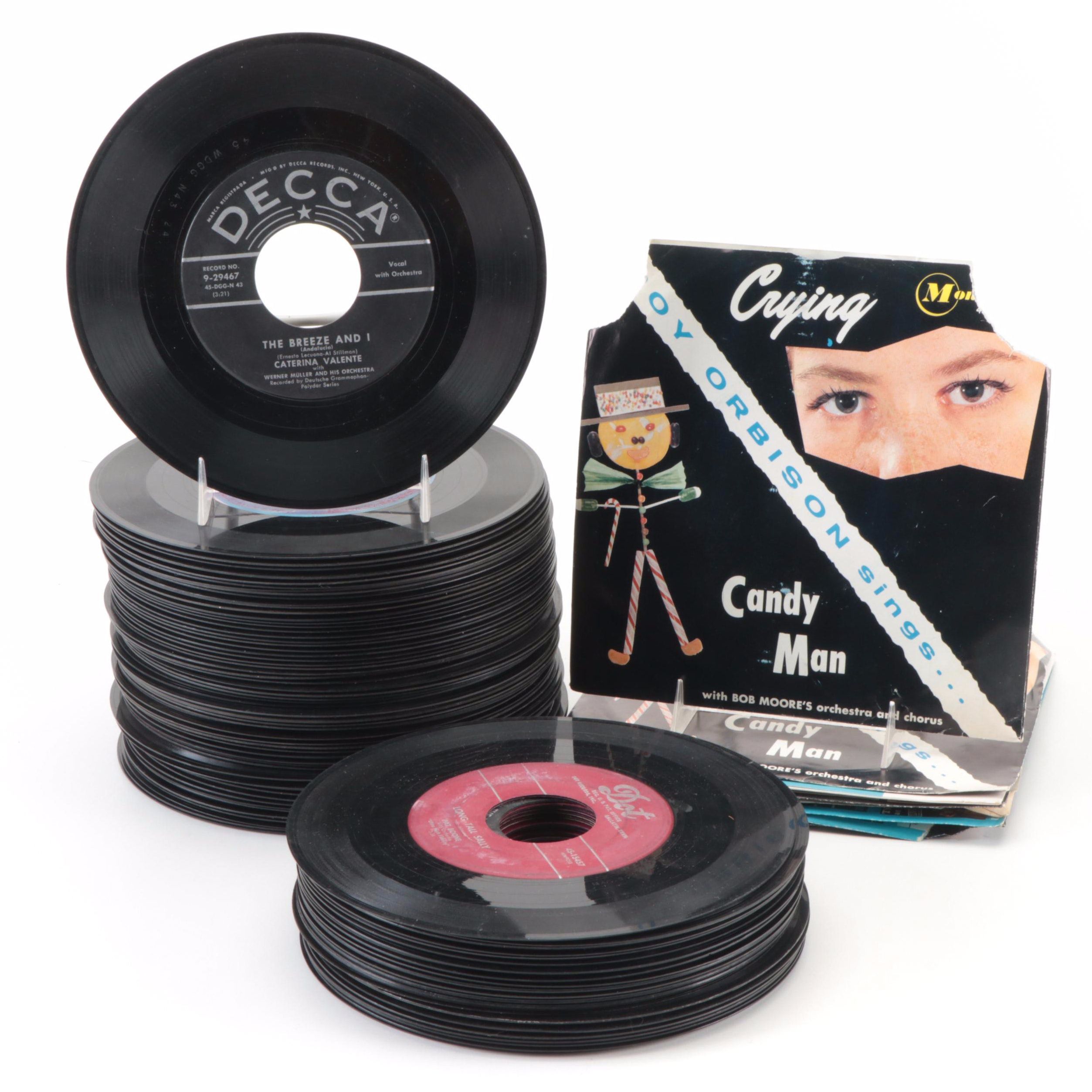 Everly Brothers, Connie Francis, Carl Perkins and Other 45 Records