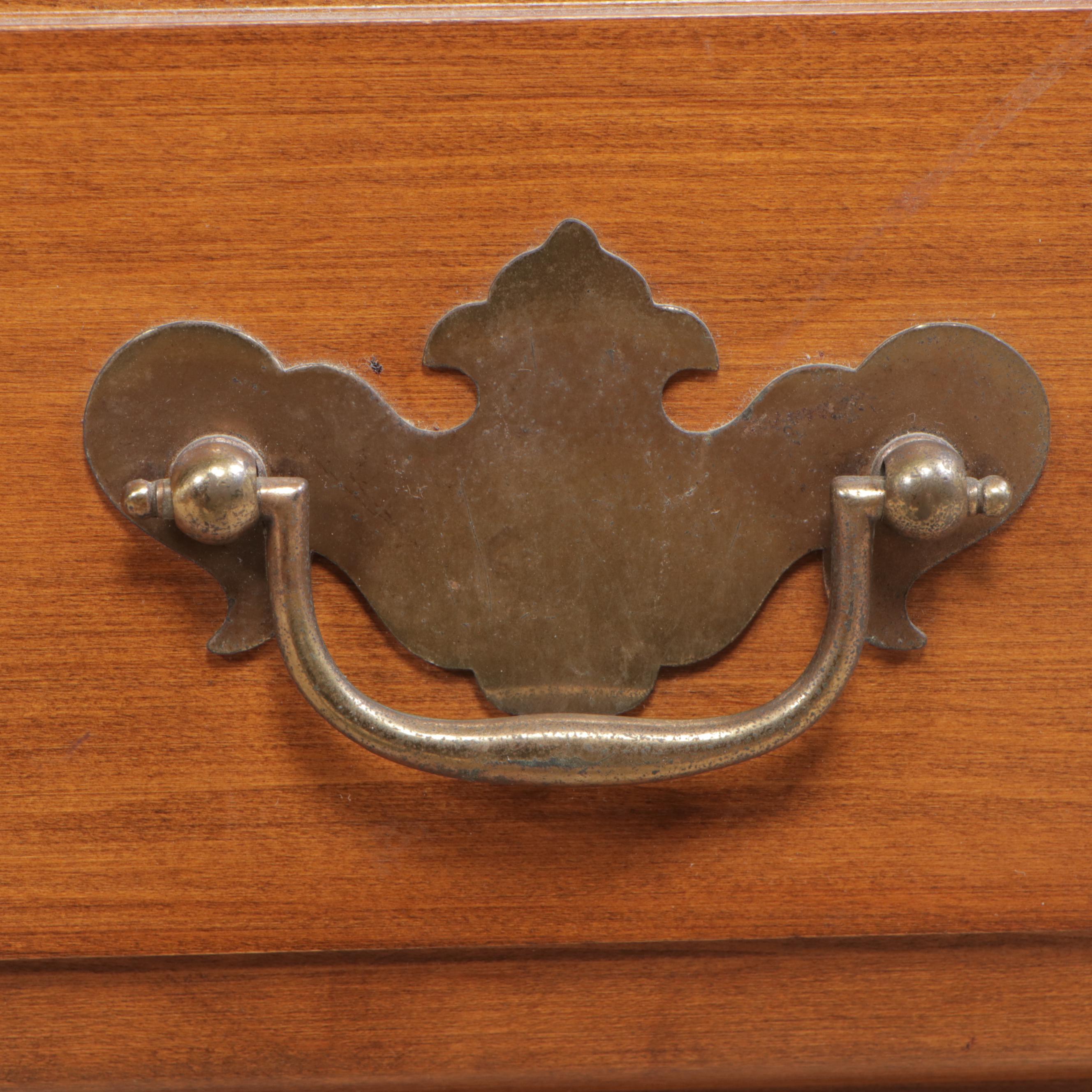 Pair of Kling Chippendale Style Maple Three-Drawer Nightstands