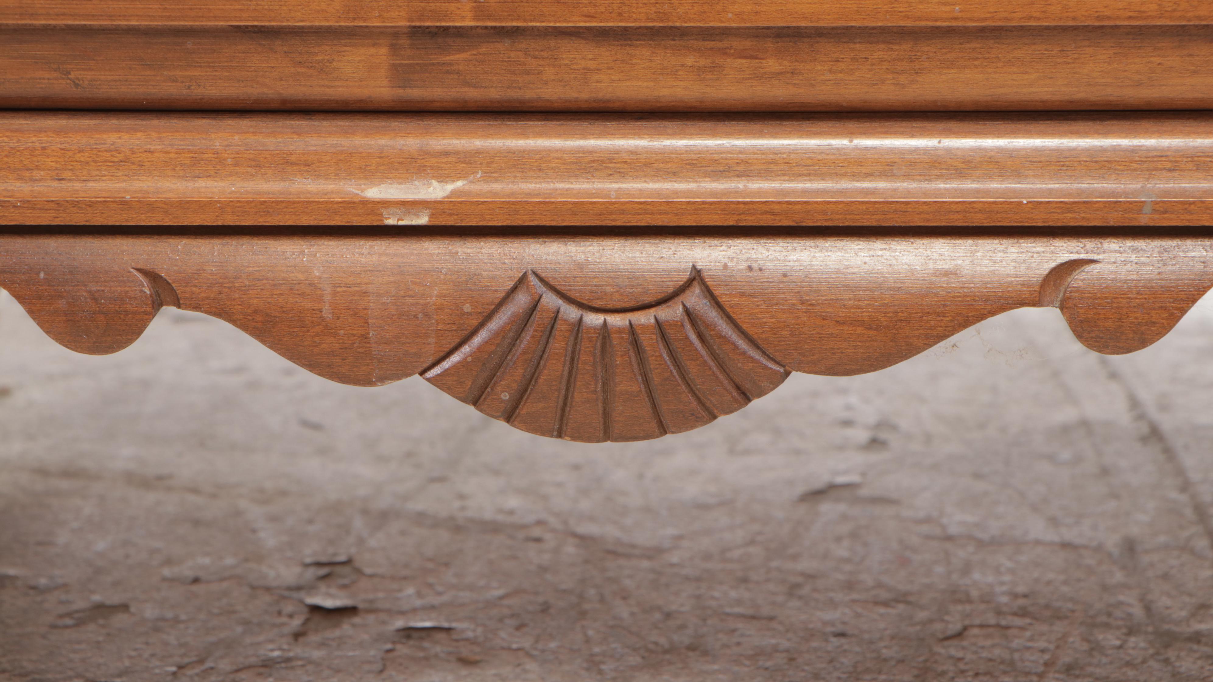 Pair of Kling Chippendale Style Maple Three-Drawer Nightstands