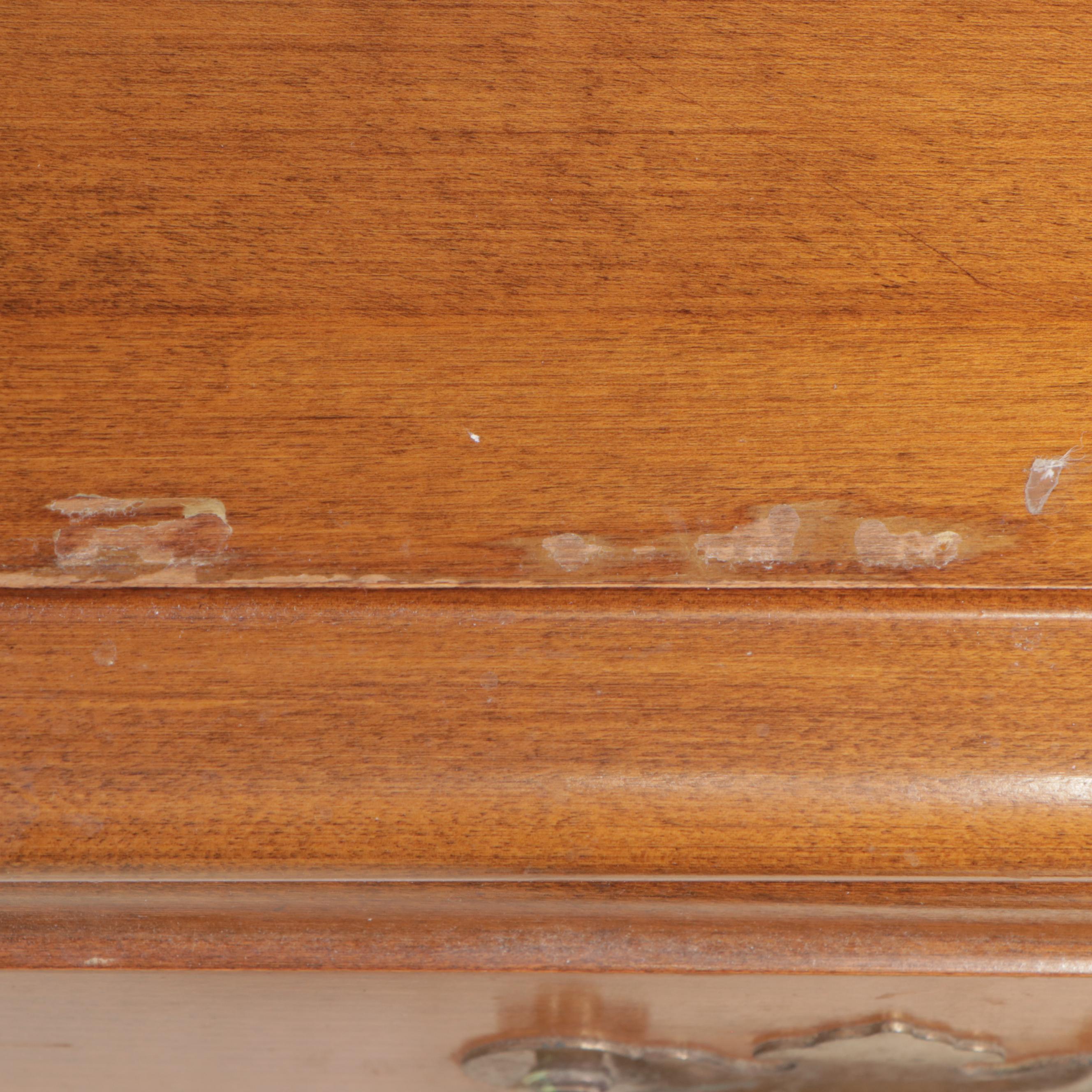 Pair of Kling Chippendale Style Maple Three-Drawer Nightstands