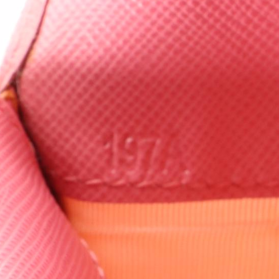 Prada Compact Wallet in Pink Saffiano Leather