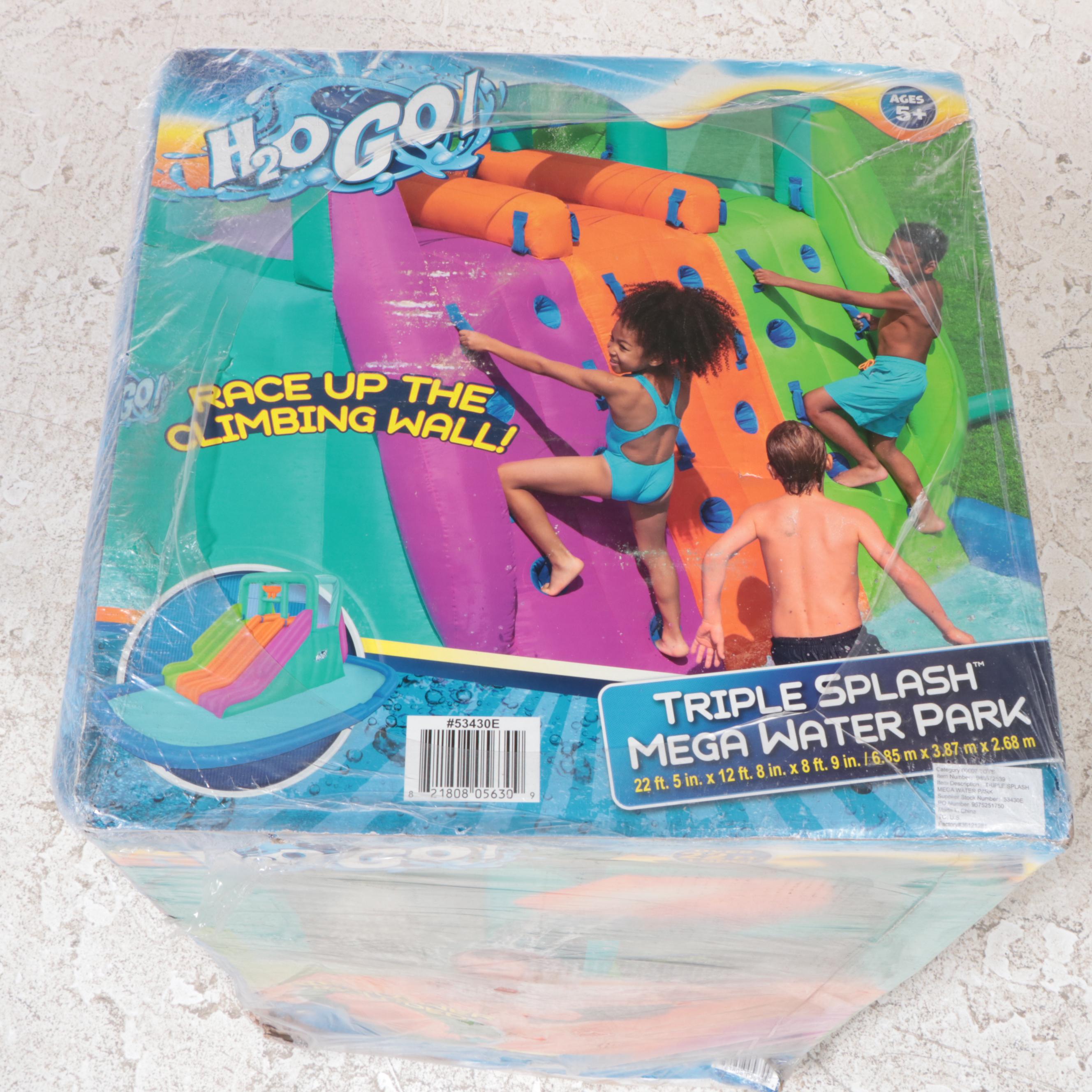 H2OGO! 22' Triple Splash Kids Inflatable Water Park