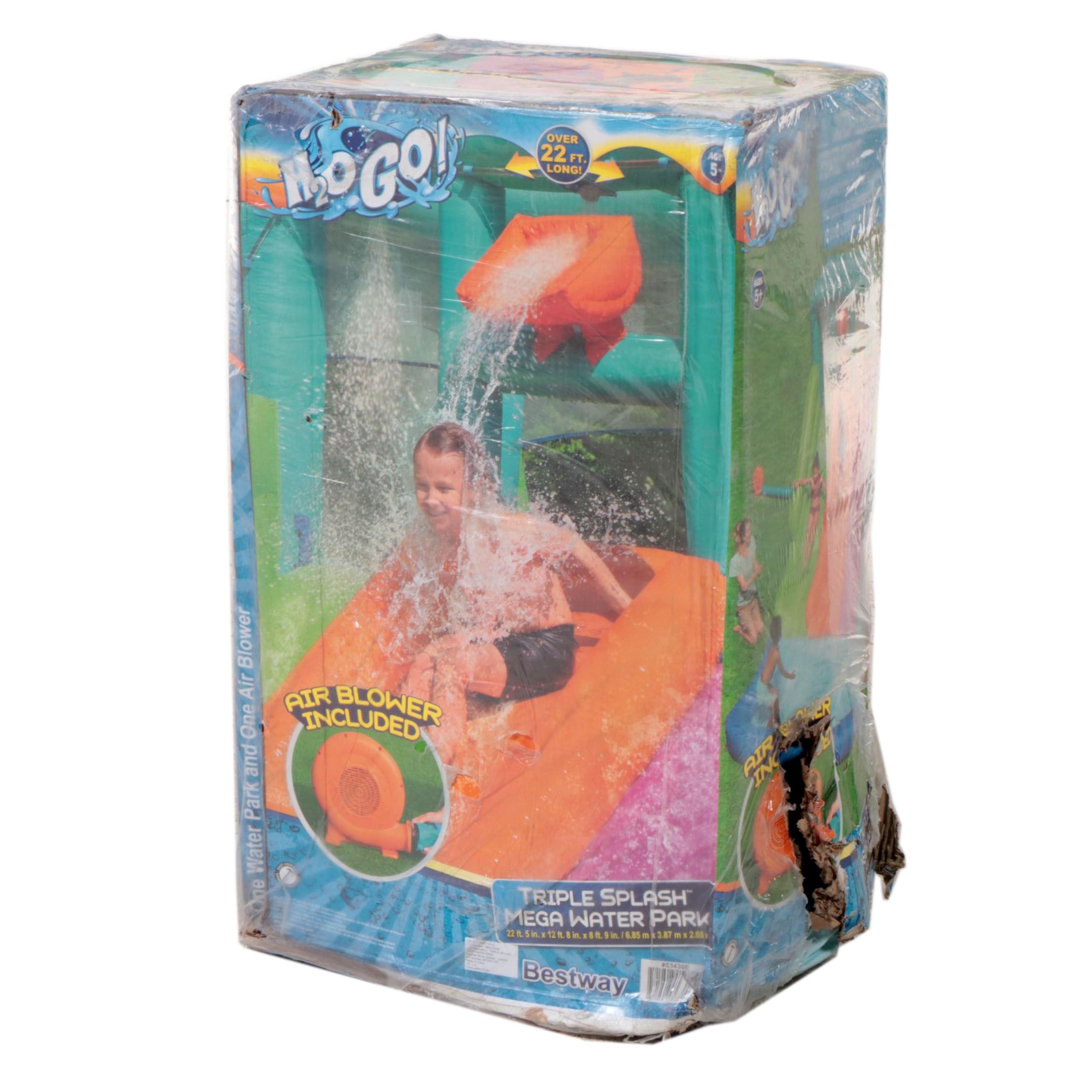 H2OGO! 22' Triple Splash Kids Inflatable Water Park