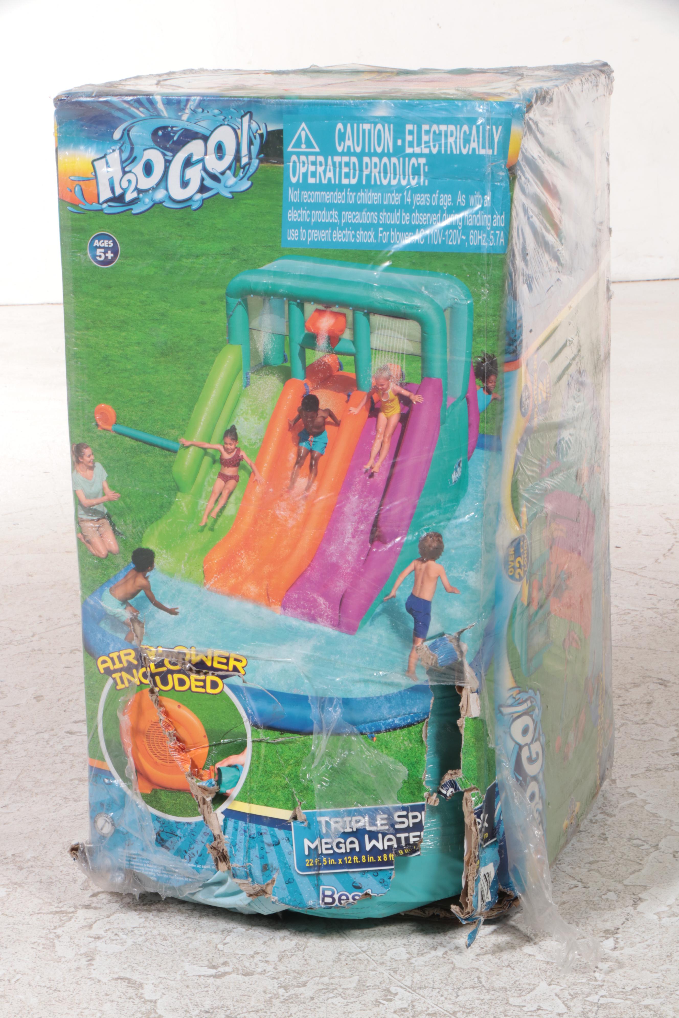 H2OGO! 22' Triple Splash Kids Inflatable Water Park