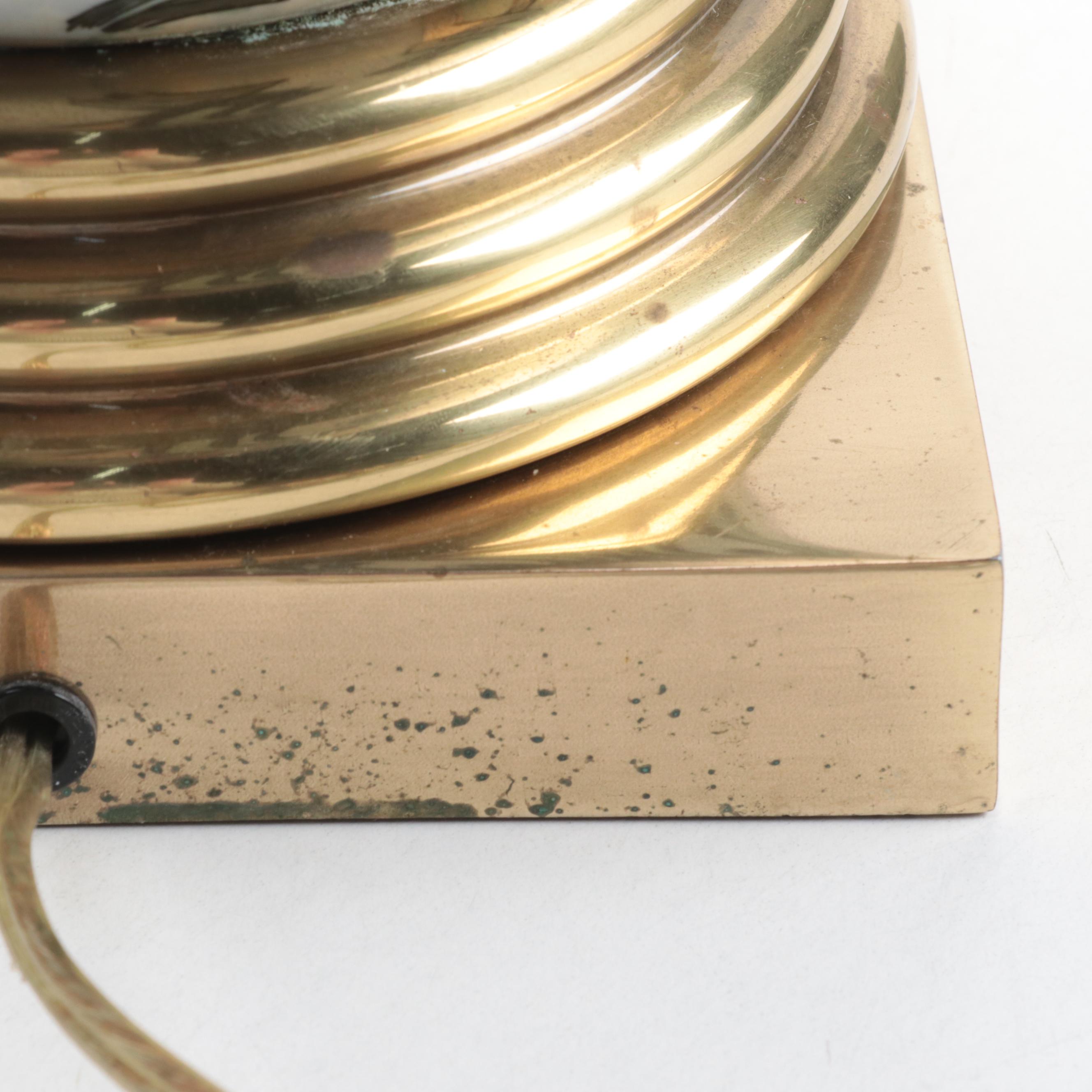 Frederick Cooper Deco Revival Ceramic and Gilt Metal Table Lamps, Late 20th C