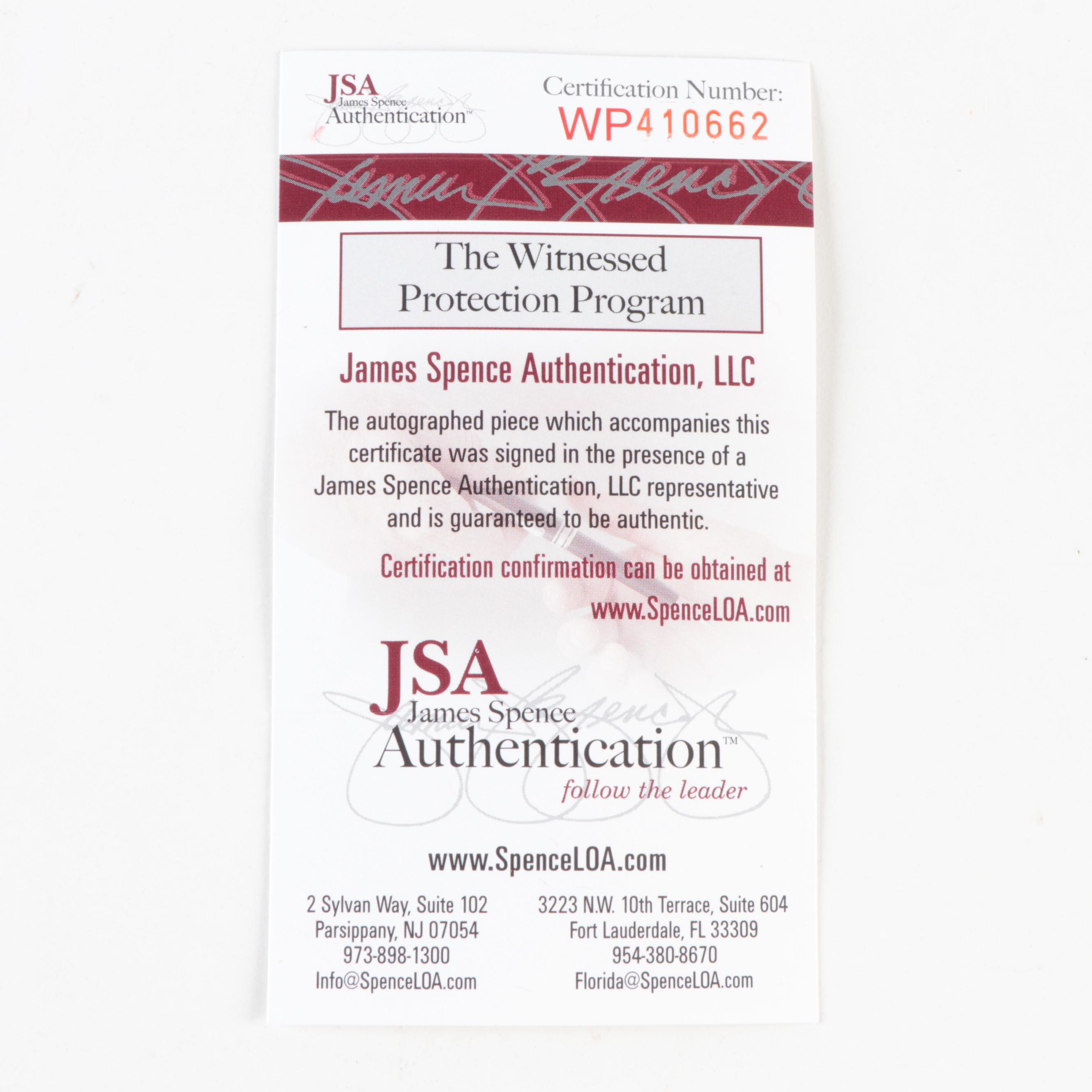 Carl Lewis Signed Olympic Team USA Track and Field Jersey