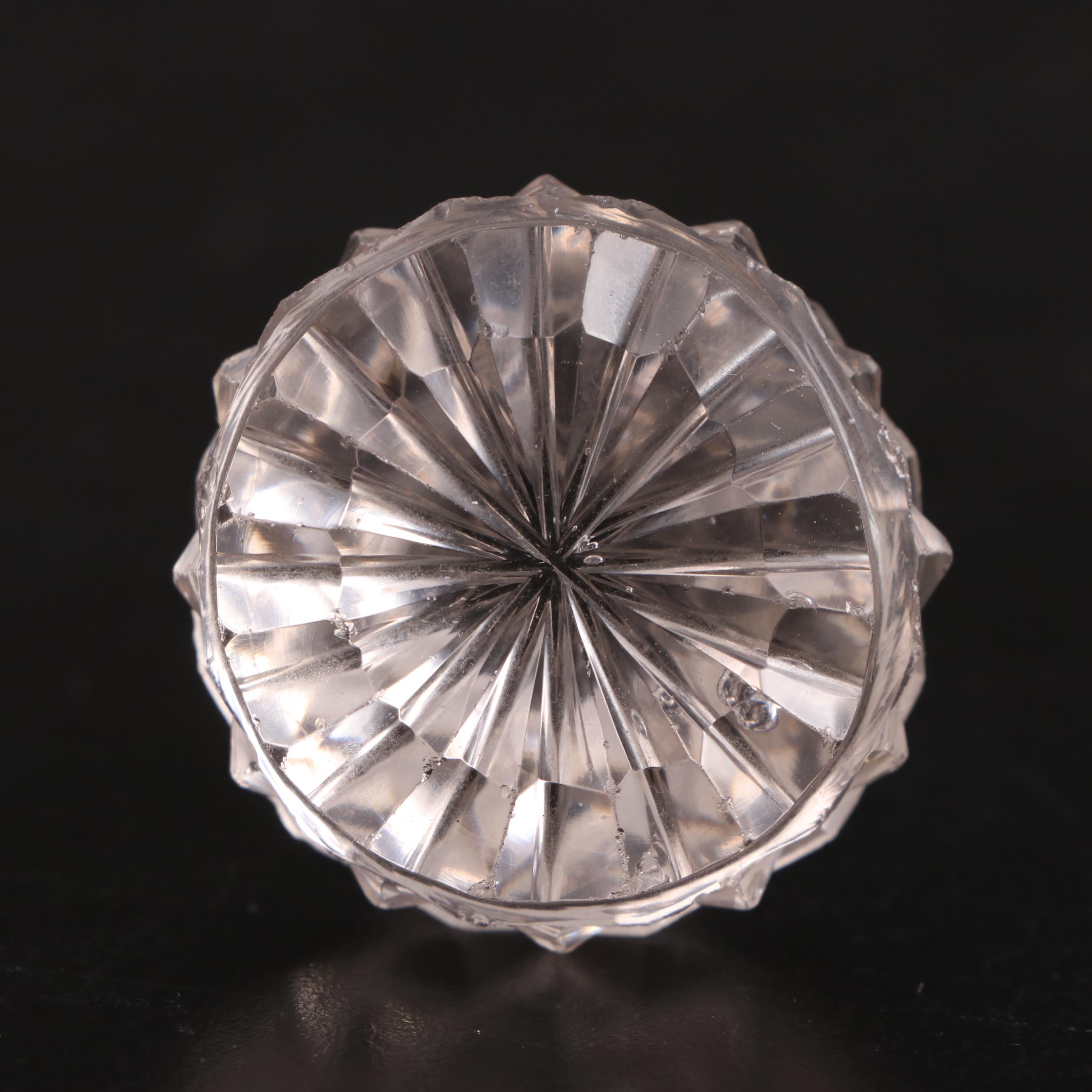 George III Ship's Decanter and a Small Three Ring Neck Decanter