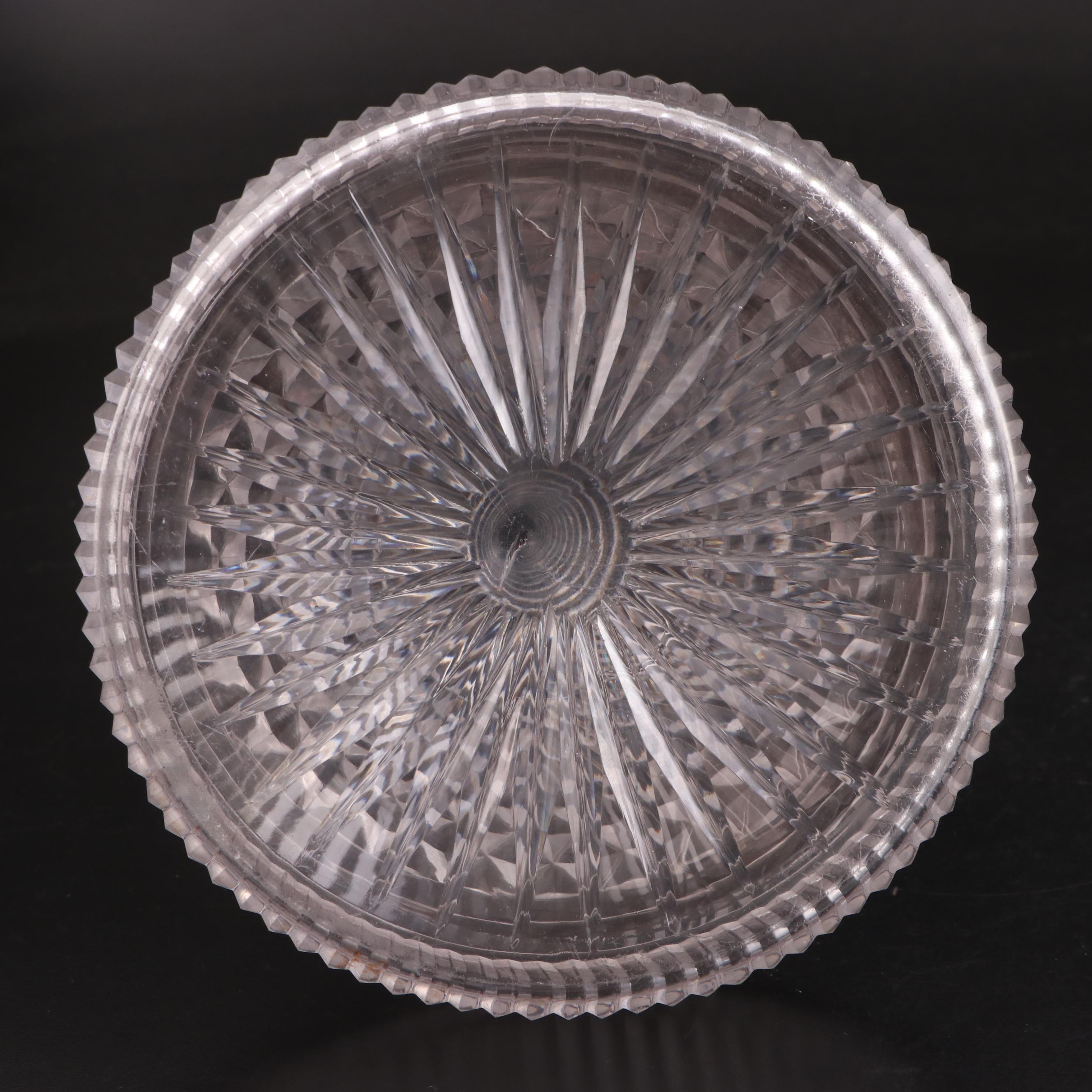 George III Ship's Decanter and a Small Three Ring Neck Decanter