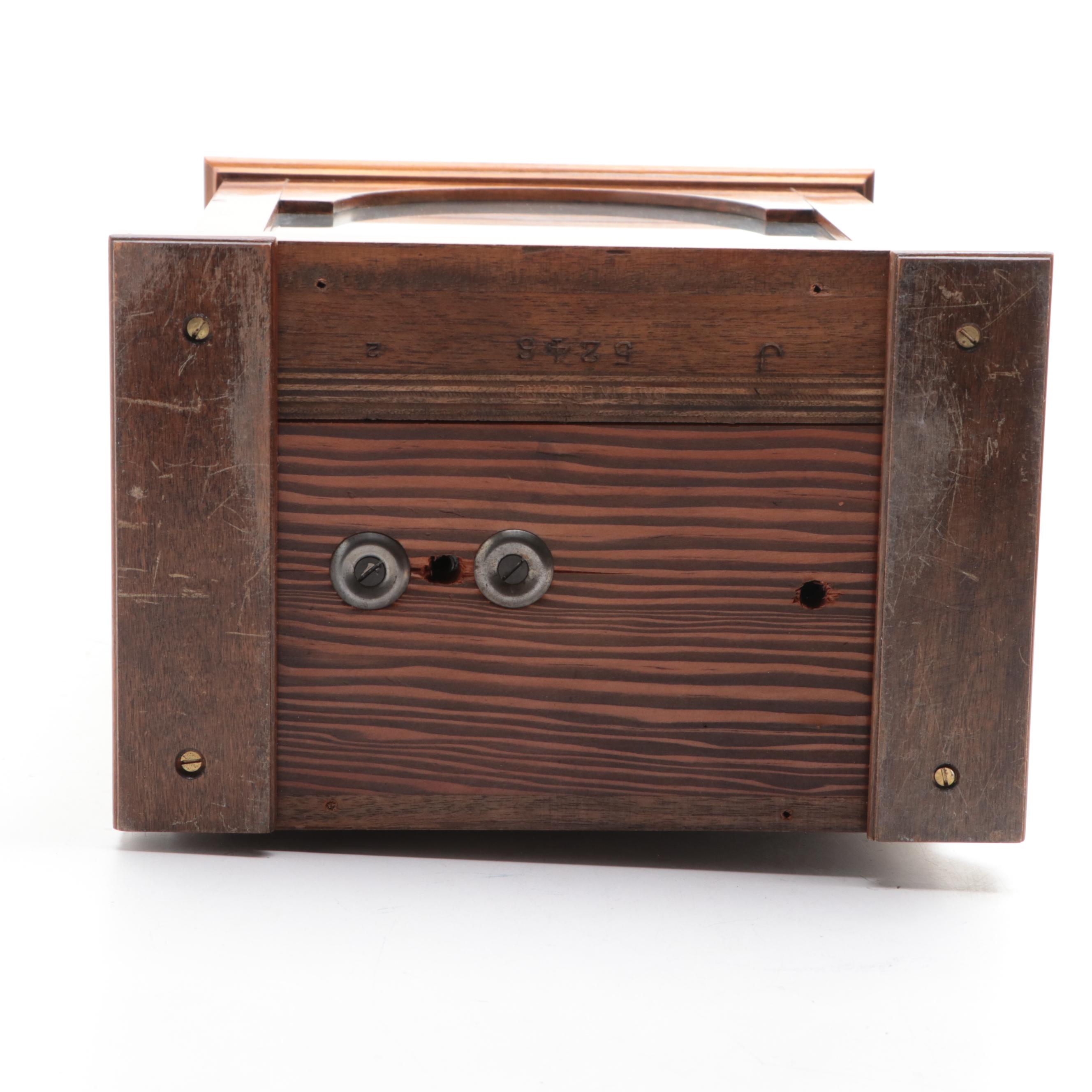 Elliott London Baroque Style Burl Wood Bracket Clock