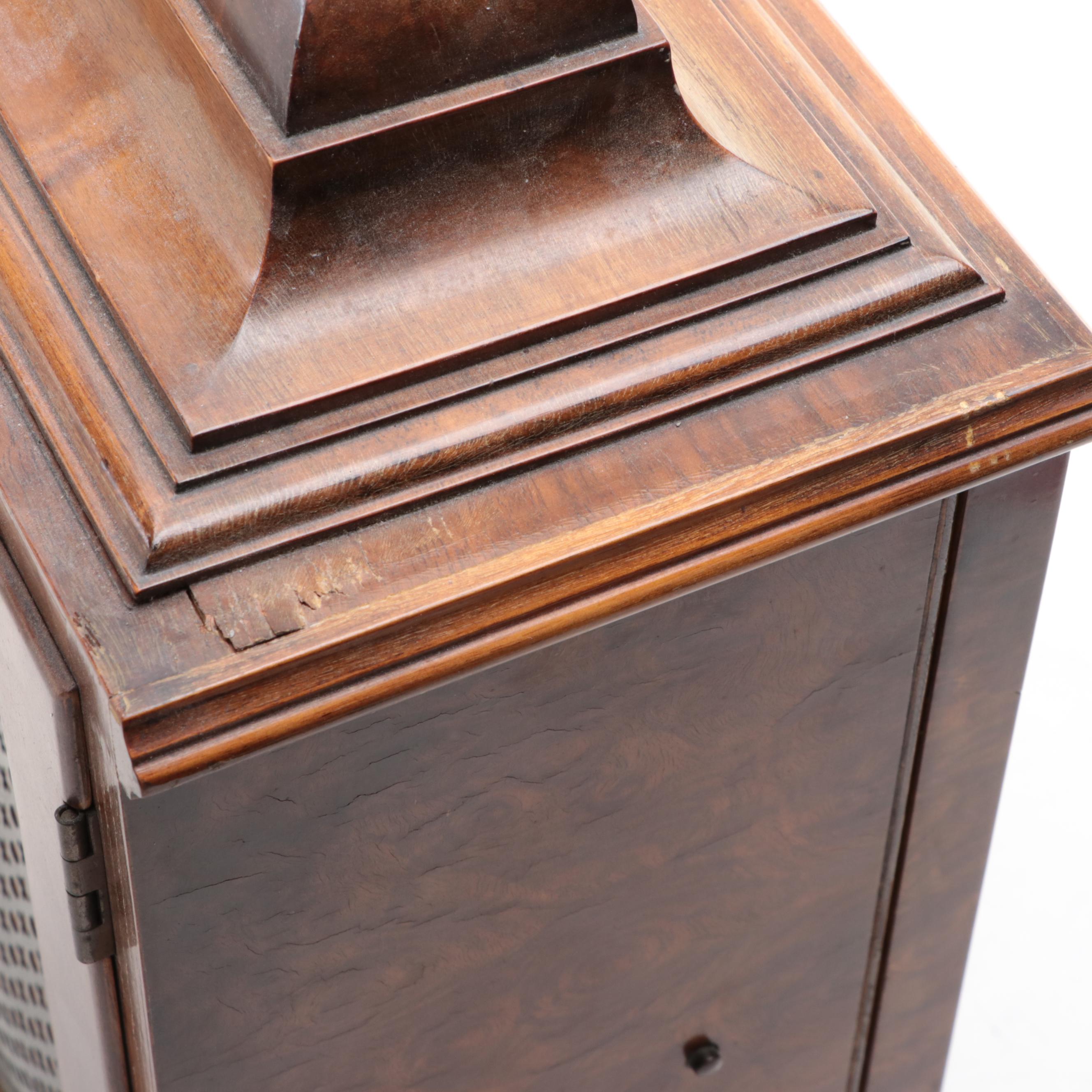 Elliott London Baroque Style Burl Wood Bracket Clock