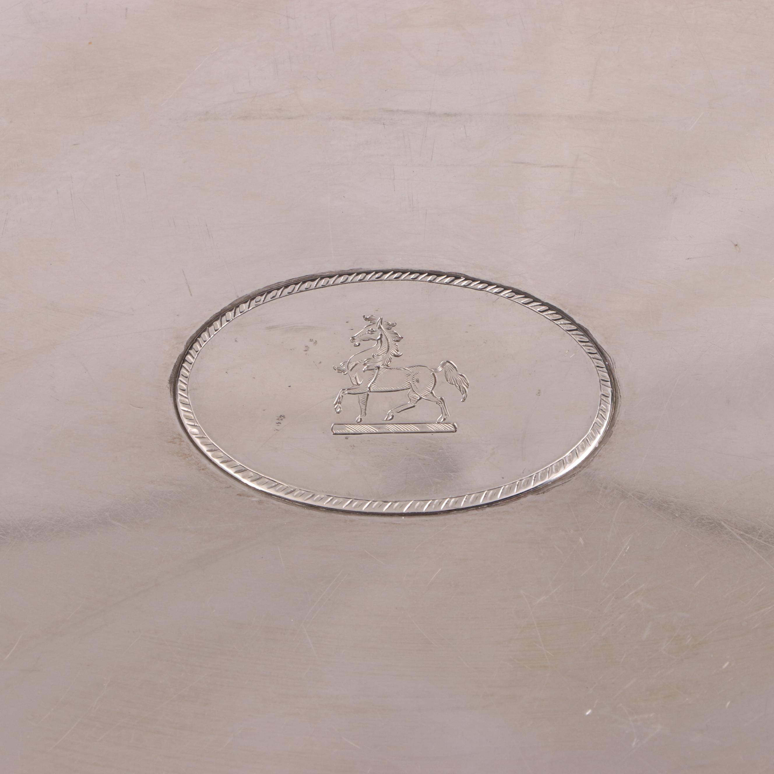 Heming & Co. Ltd George III Style Silver Plate Handled Tray