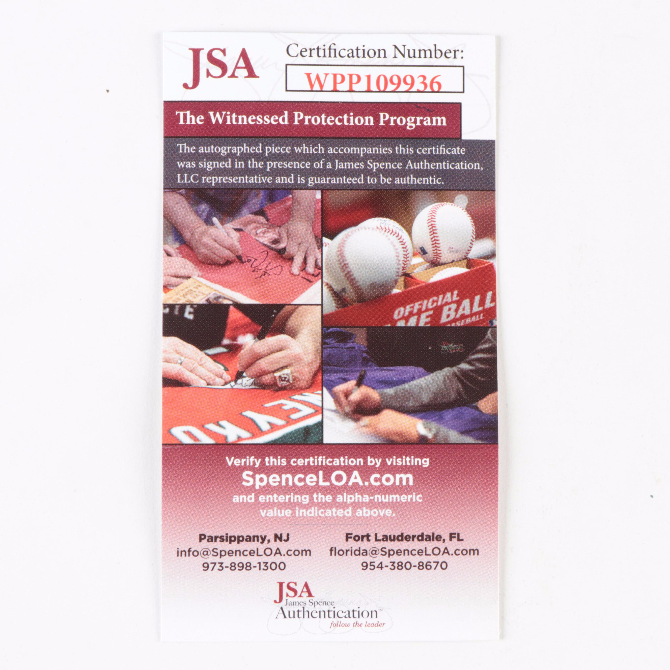 Rudy Ruettiger Signed University of Notre Dame Fighting Irish Football Jersey