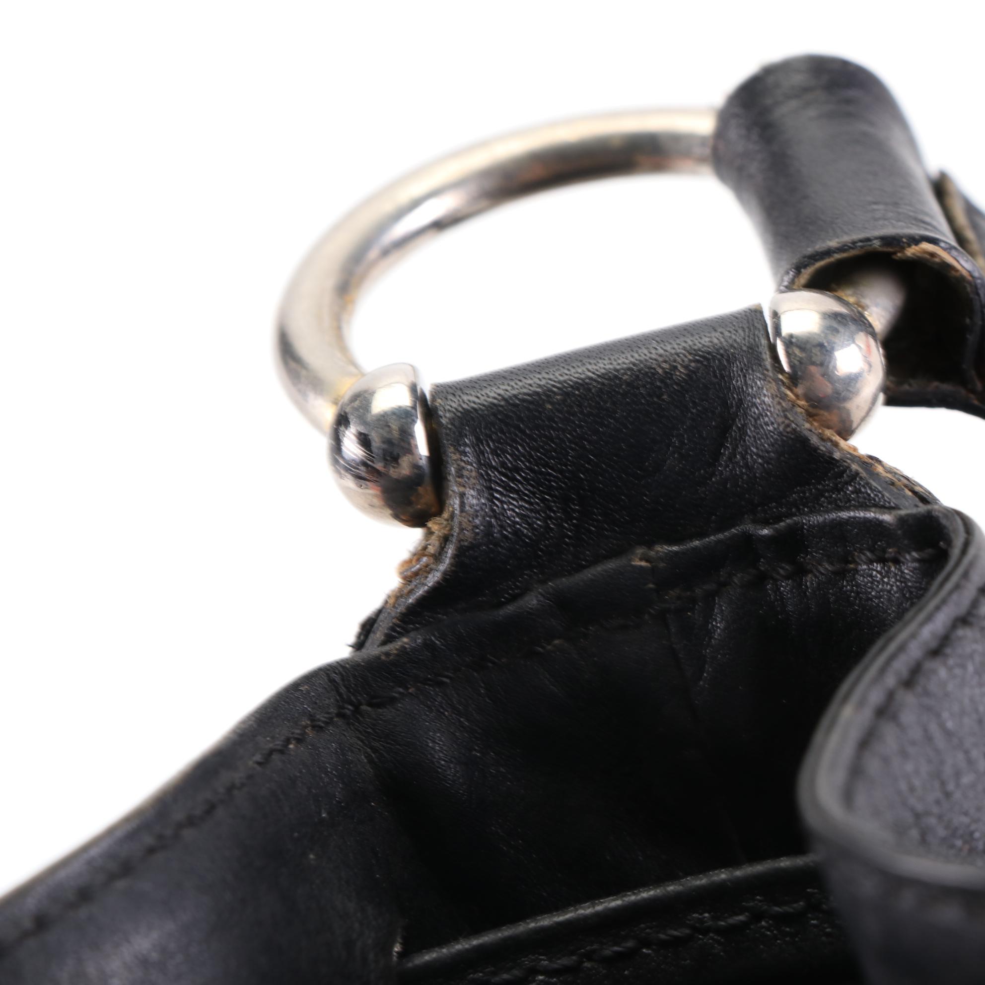 Celine Bucket Bag in Black Leather