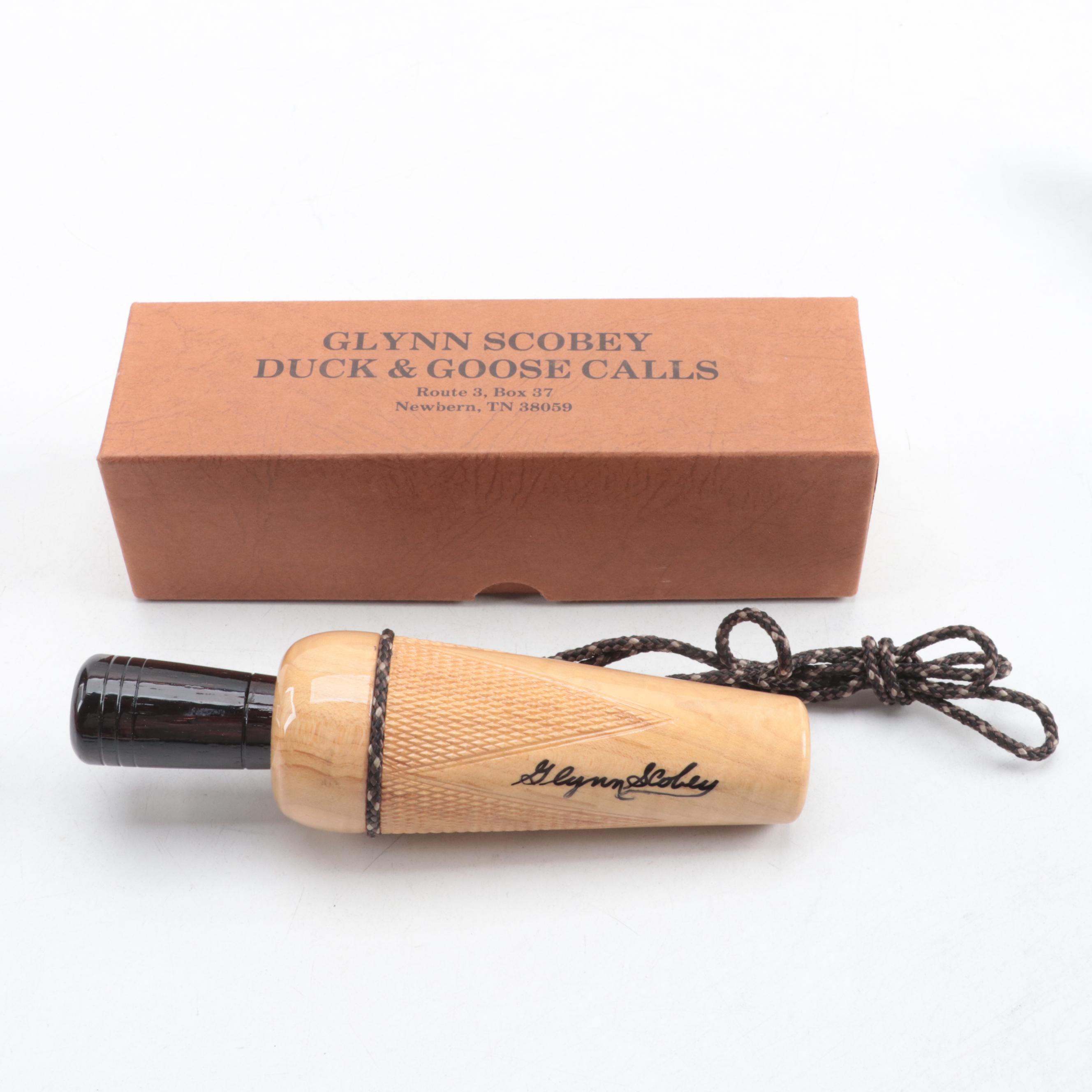 Glynn Scobey Hand-Crafted Wooden Magnum Goose and Mallard Duck Calls