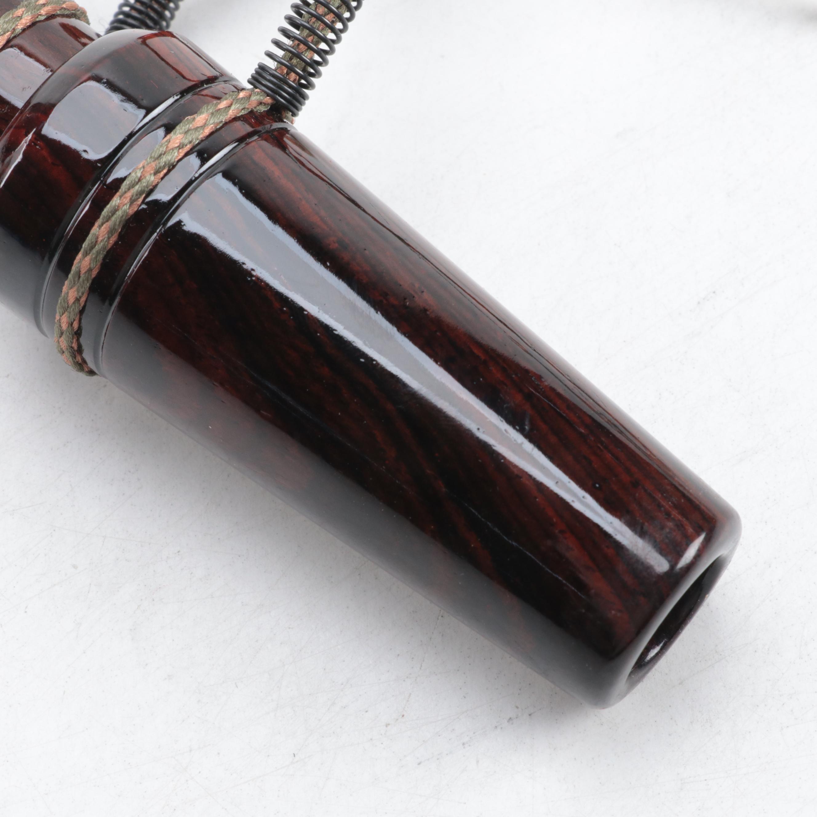 Glynn Scobey Hand-Crafted Wooden Magnum Goose and Mallard Duck Calls